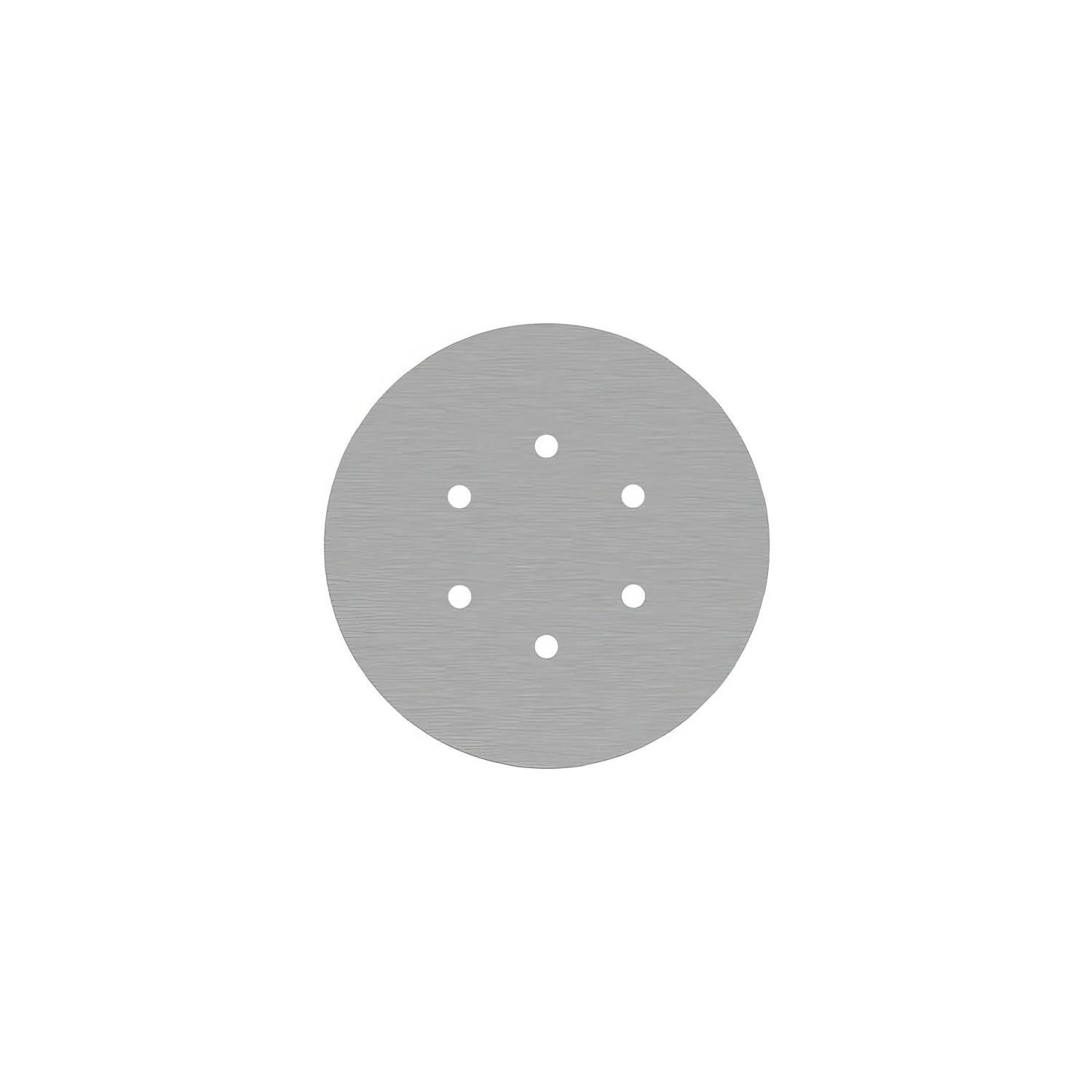 Rose-One round ceiling rose, 200 mm diameter with 6 holes and 4 side holes - Satin steel Dibond - Image 3
