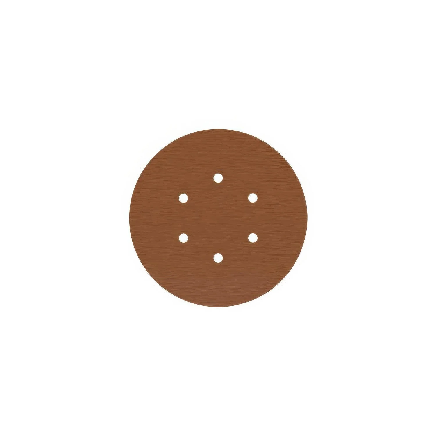 Ceiling rose Rose-One round, 200 mm diameter with 6 holes and 4 side holes - Satin copper Dibond - Image 3
