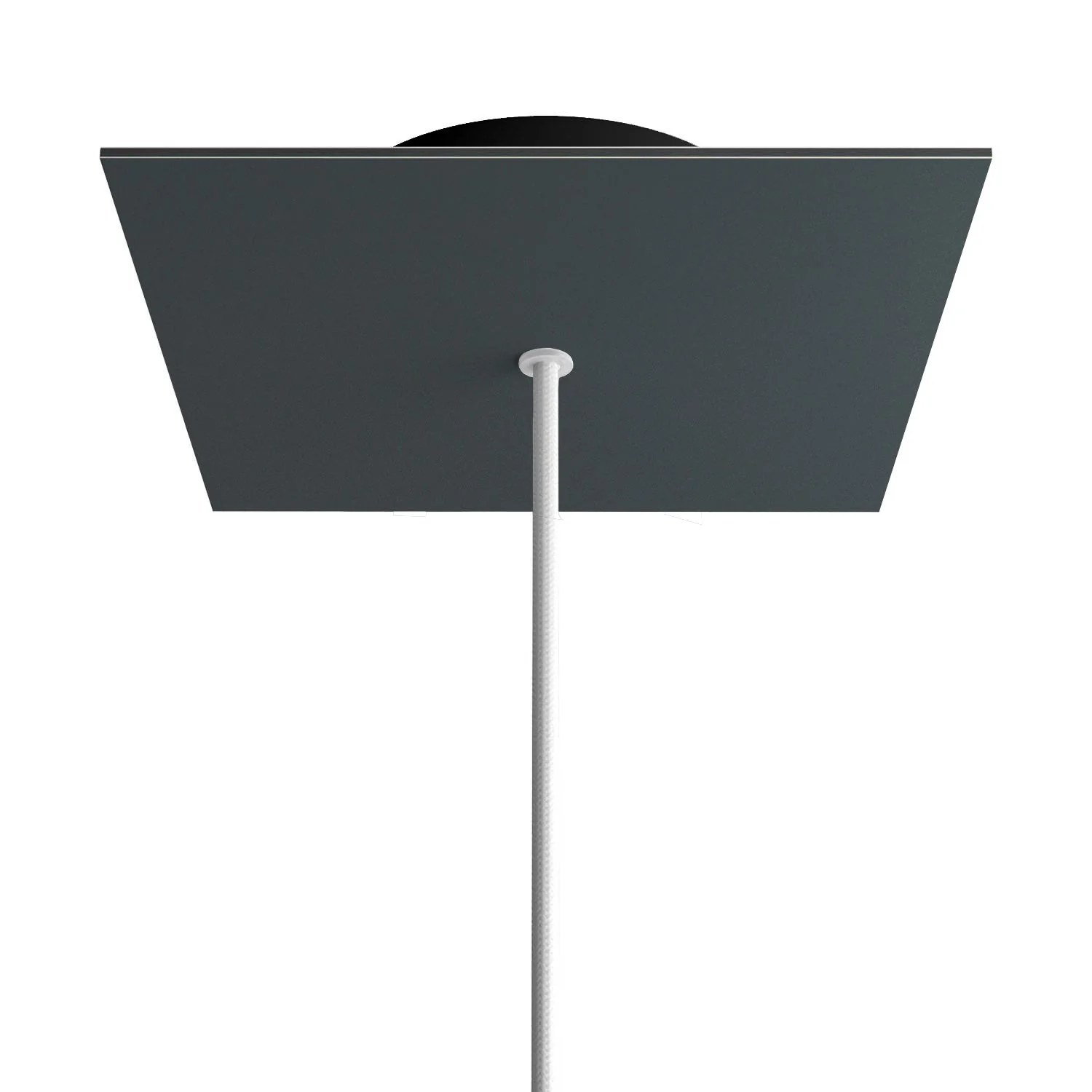 Square Rose-One ceiling rose, 200 mm with 1 hole and 4 side holes - Anthracite - Image 8