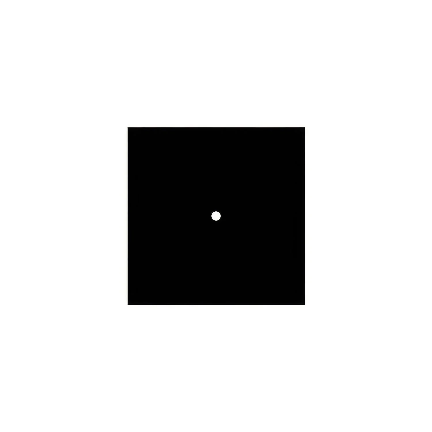 Rose-One square ceiling rose, 200 mm with 1 hole and 4 side holes - Matte black - Image 3