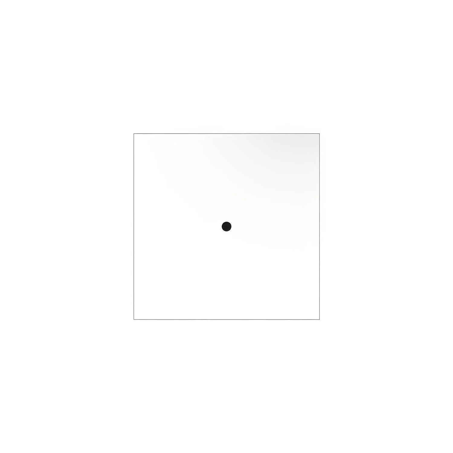 Rose-One square ceiling rose, 200 mm with 1 hole and 4 side holes - Matt white - Image 3