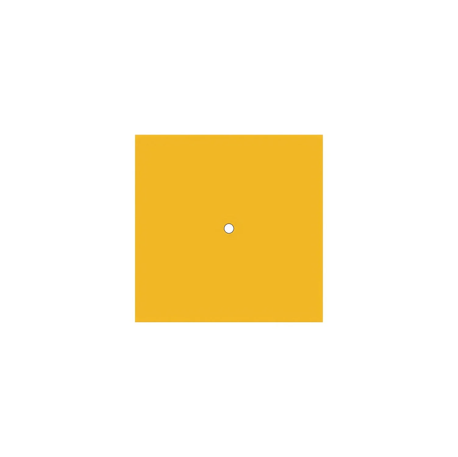 Ceiling rose Rose-One square, 200 mm with 1 hole and 4 side holes - Mustard - Image 3