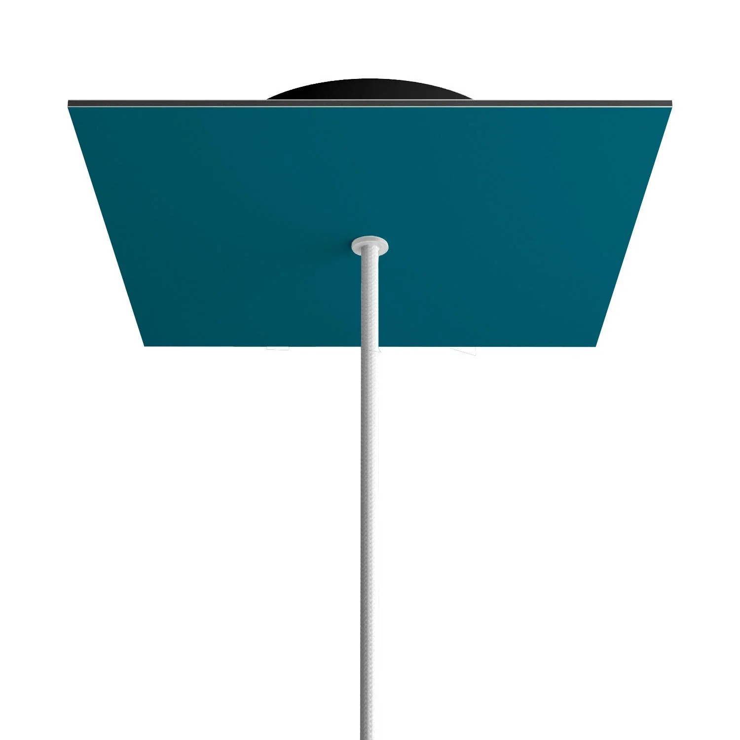 Rose-One square ceiling rose, 200 mm with 1 hole and 4 side holes - Petrol blue - Image 8
