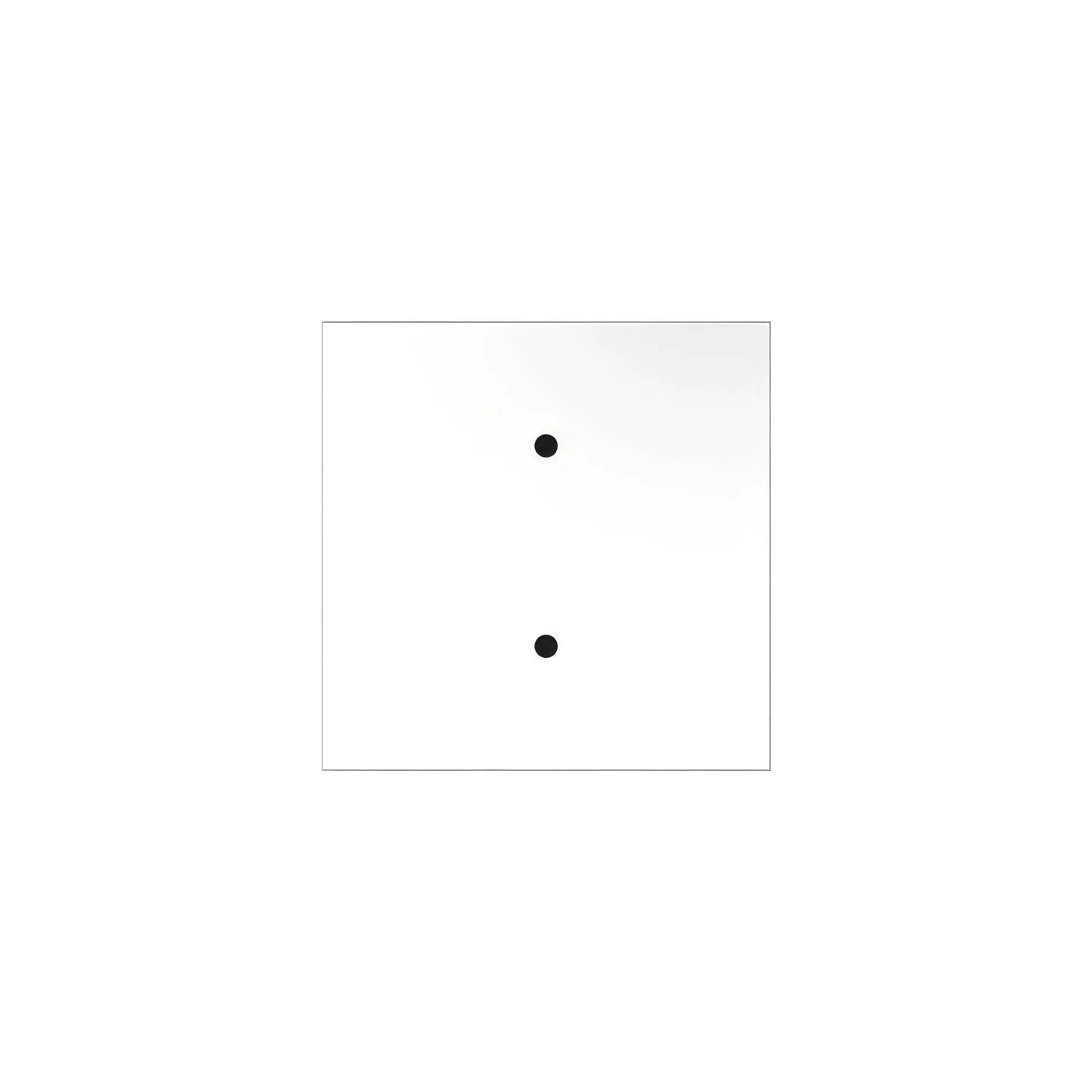 Rose-One square ceiling rose, 200 mm with 2 holes and 4 side holes - Matt white - Image 3