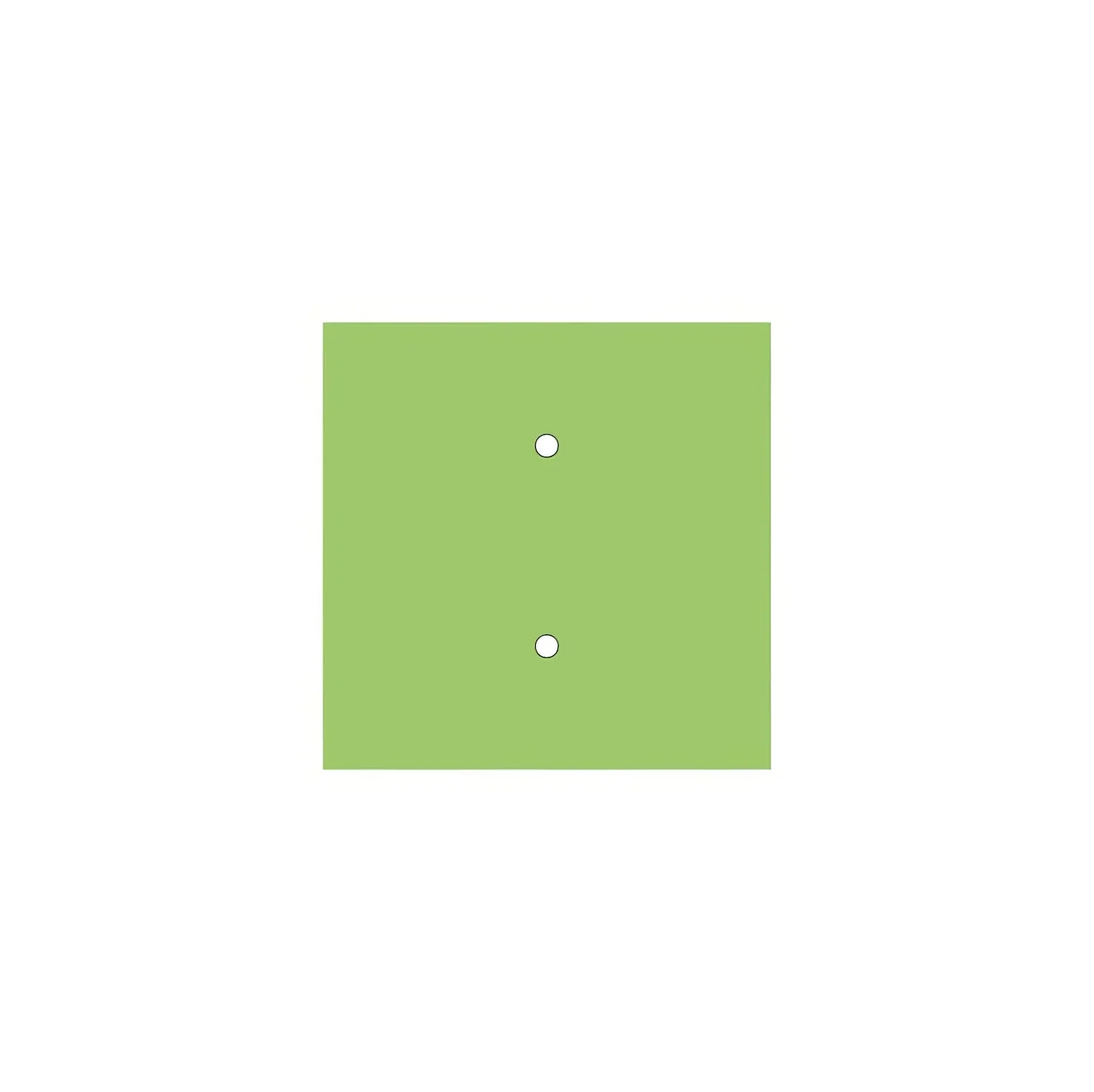 Rose-One square ceiling rose, 200 mm with 2 holes and 4 side holes - Meadow Green - Image 3