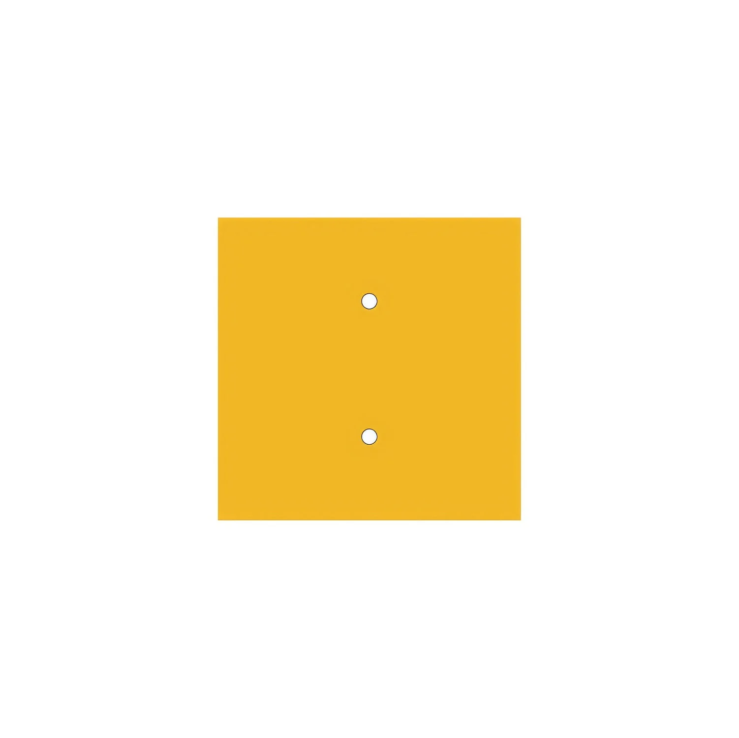 Rose-One square ceiling rose, 200 mm with 2 holes and 4 side holes - Mustard - Image 3
