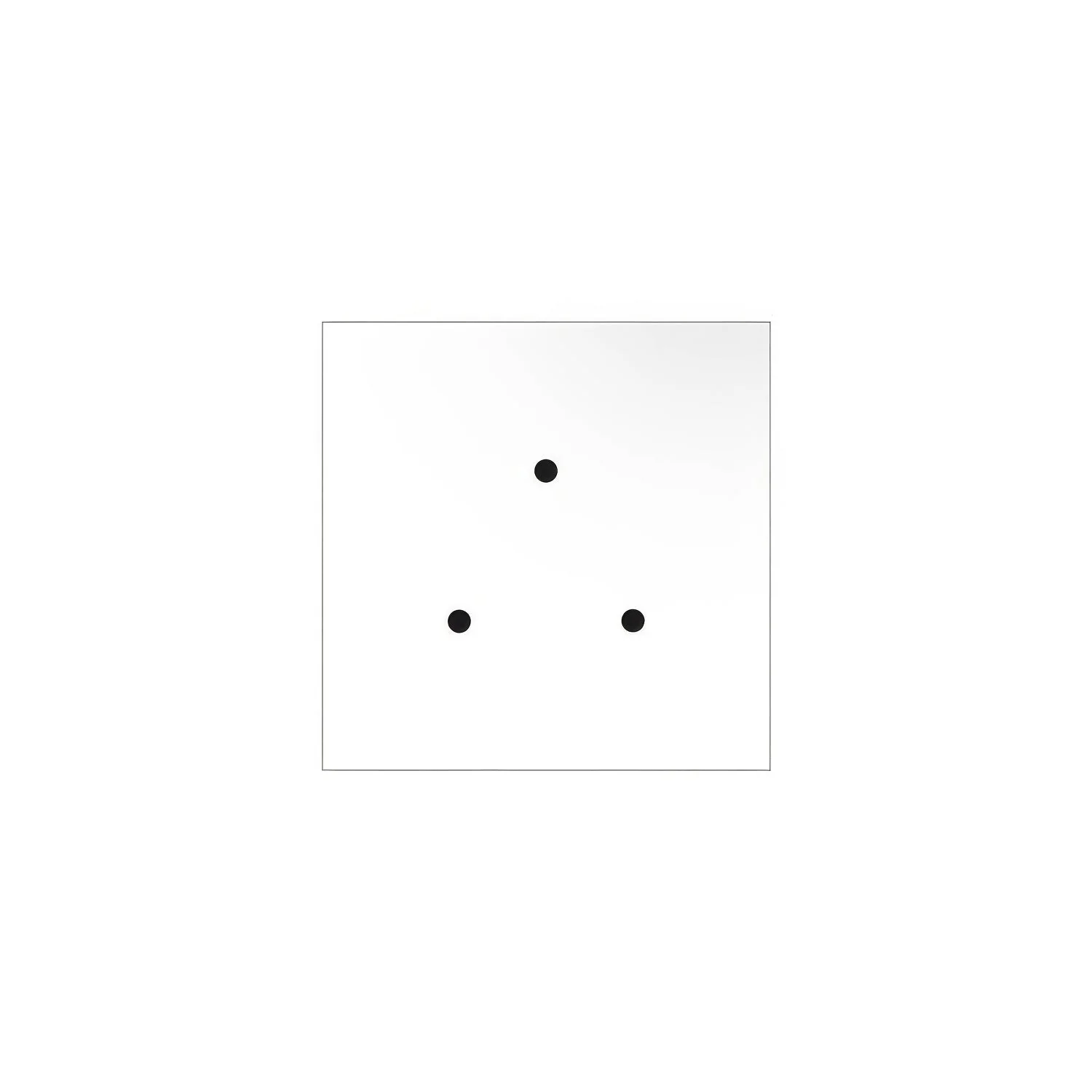 Ceiling rose Rose-One square, 200 mm with 3 holes and 4 side holes - Matt white - Image 3