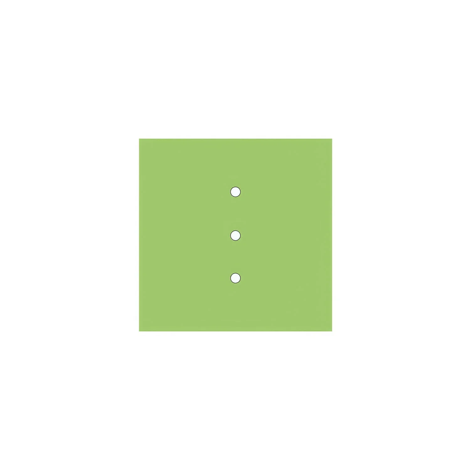 Ceiling rose Rose-One square, 200 mm with 3 inline holes and 4 side holes - Meadow Green - Image 3