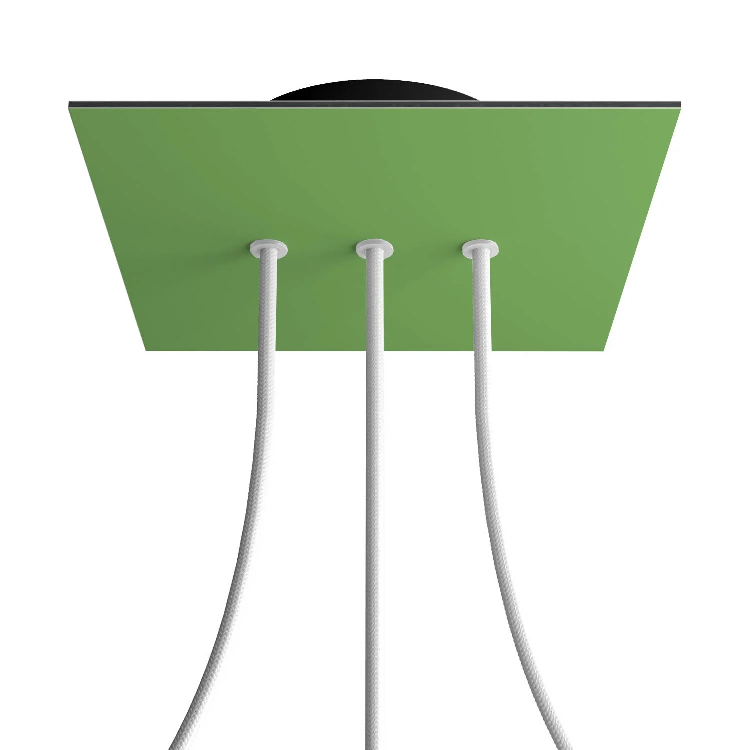 Ceiling rose Rose-One square, 200 mm with 3 inline holes and 4 side holes - Meadow Green - Image 8