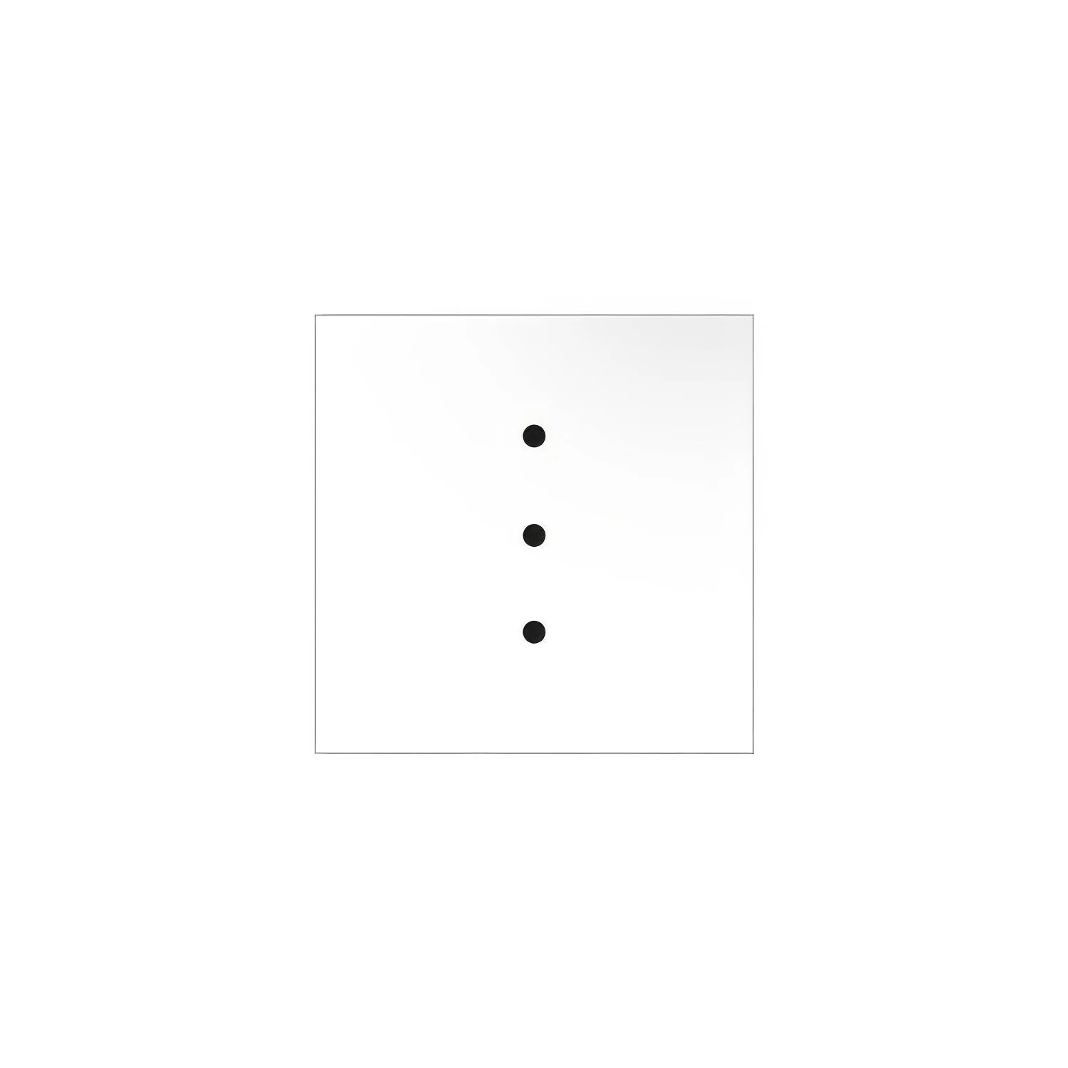 Rose-One square ceiling rose, 200 mm with 3 in-line holes and 4 side holes - Matt white - Image 3