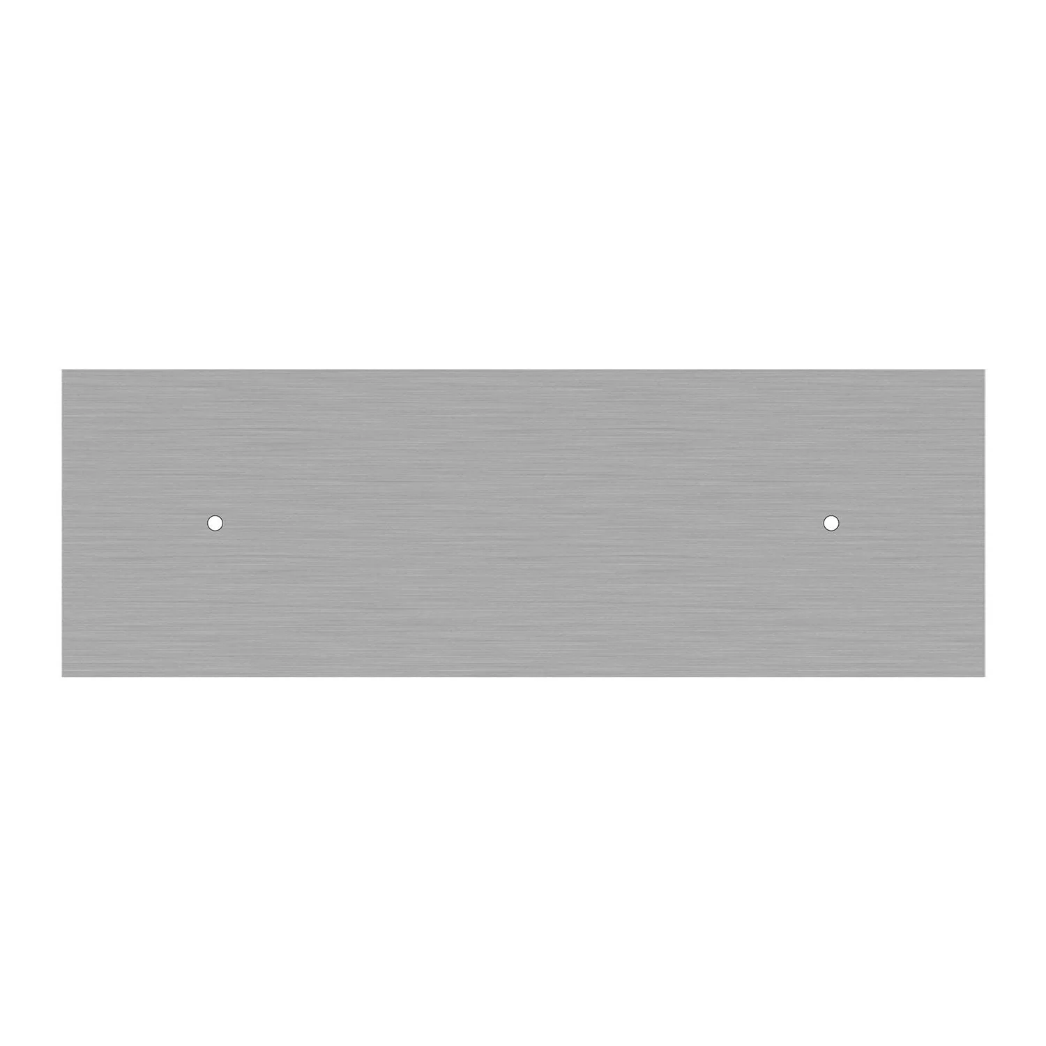 Rose-One XXL rectangular ceiling rose with 2 central holes and 6 side holes, size 675 x 225 mm - Satin steel Dibond - Image 3