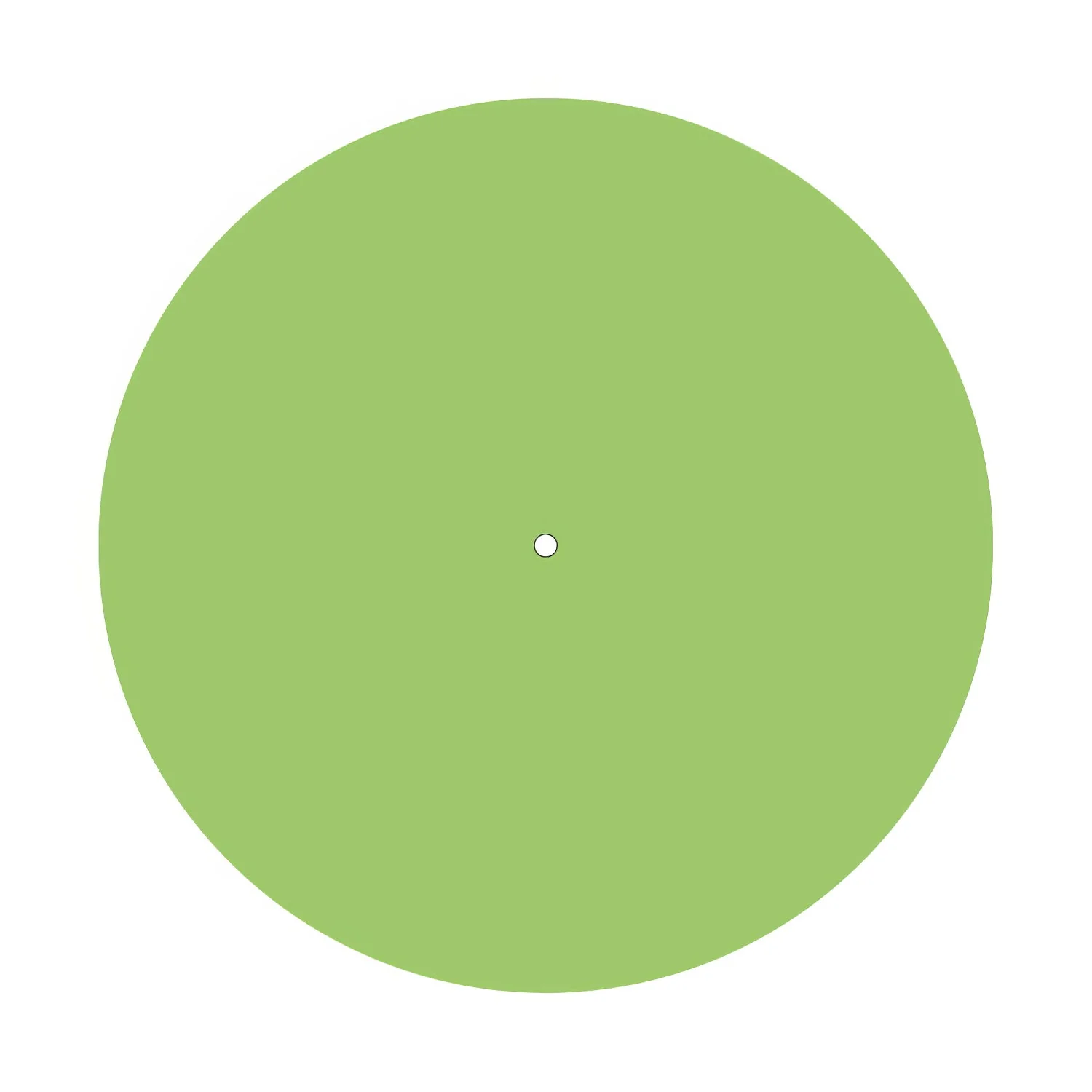 XXL Rose-One round ceiling rose, diameter 400 mm with 1 hole and 4 side holes - Meadow green - Image 3