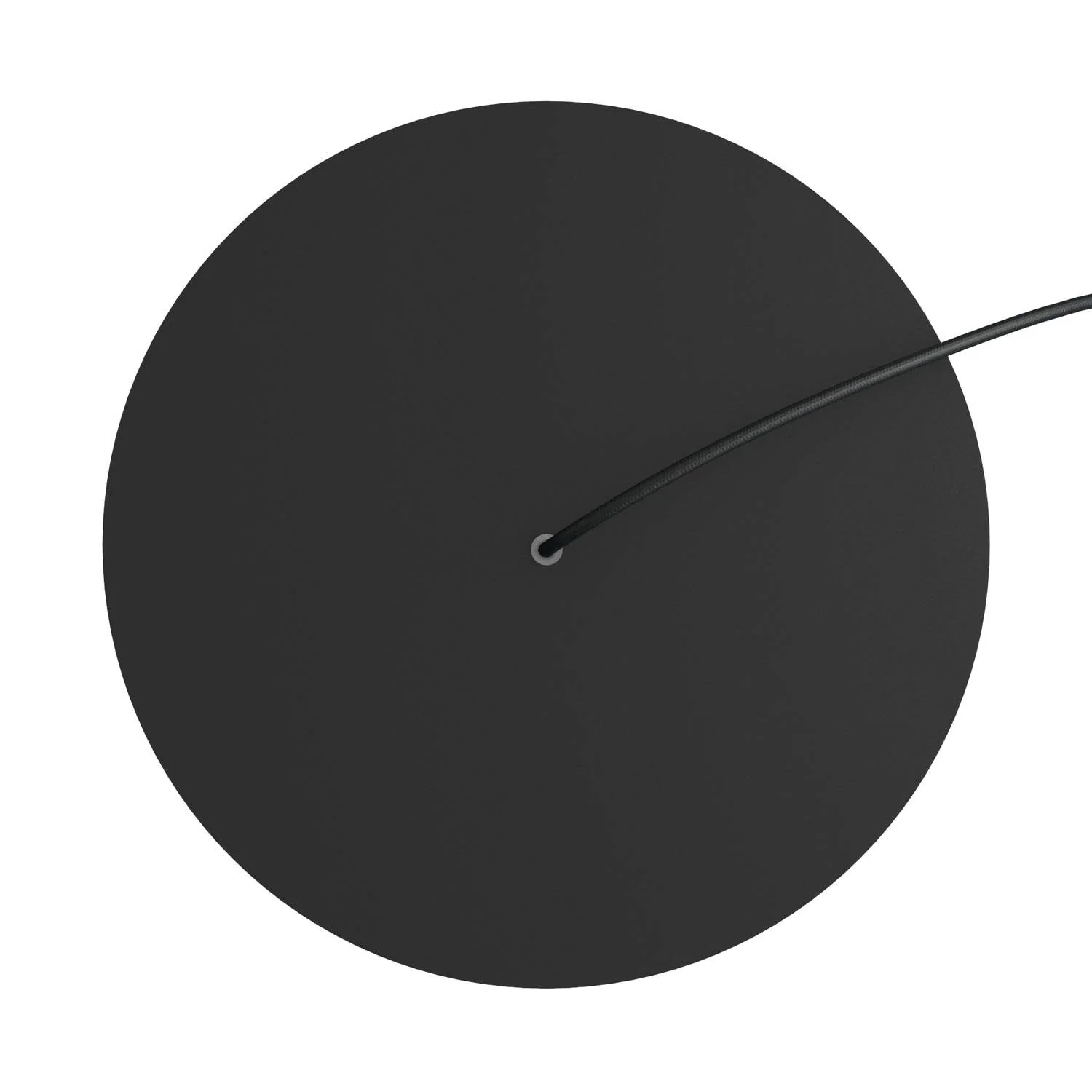 XXL Rose-One round ceiling rose, diameter 400 mm with 1 central hole and 4 side holes - Matte black - Image 2
