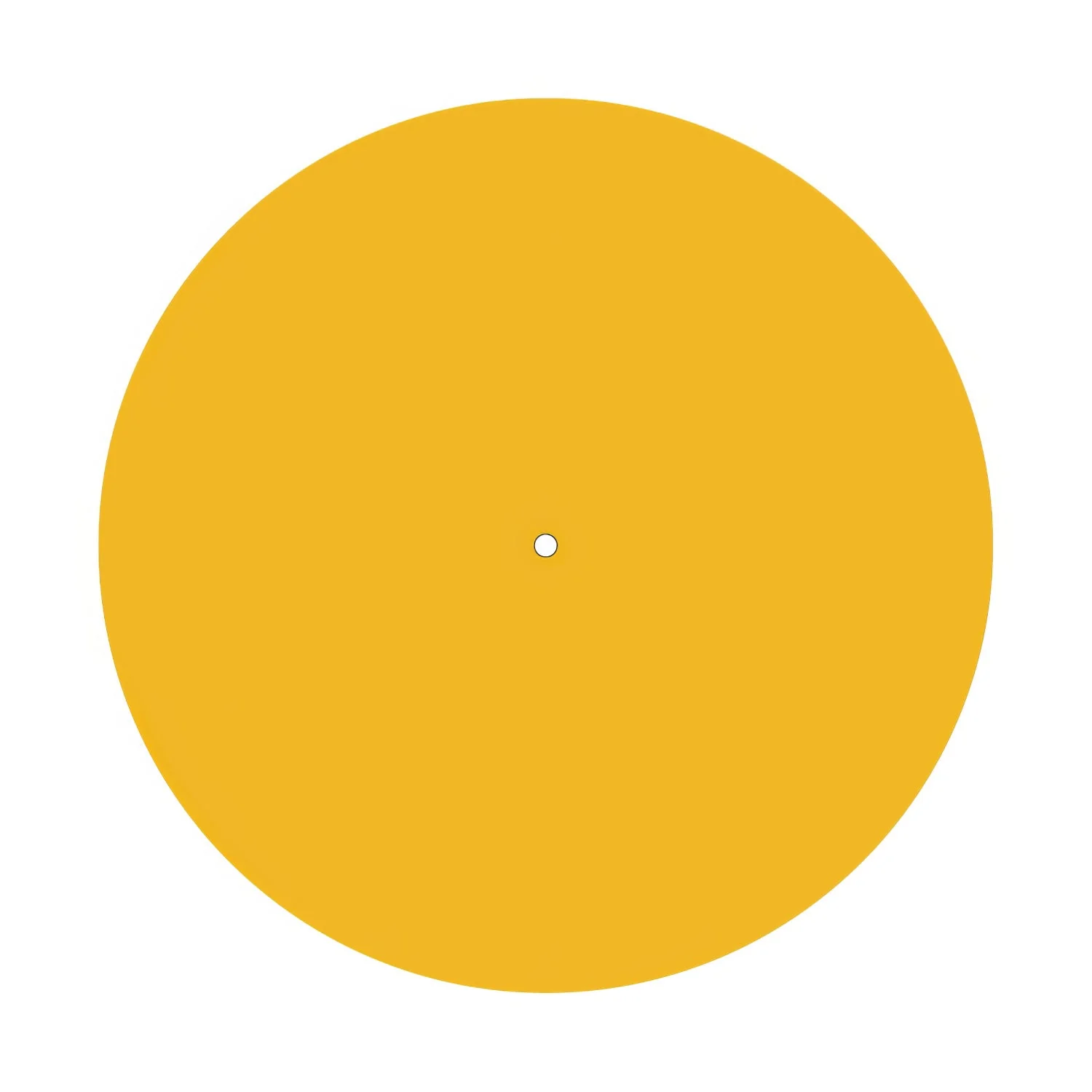 XXL Rose-One round ceiling rose, 400 mm diameter with 1 central hole and 4 side holes - Mustard - Image 3