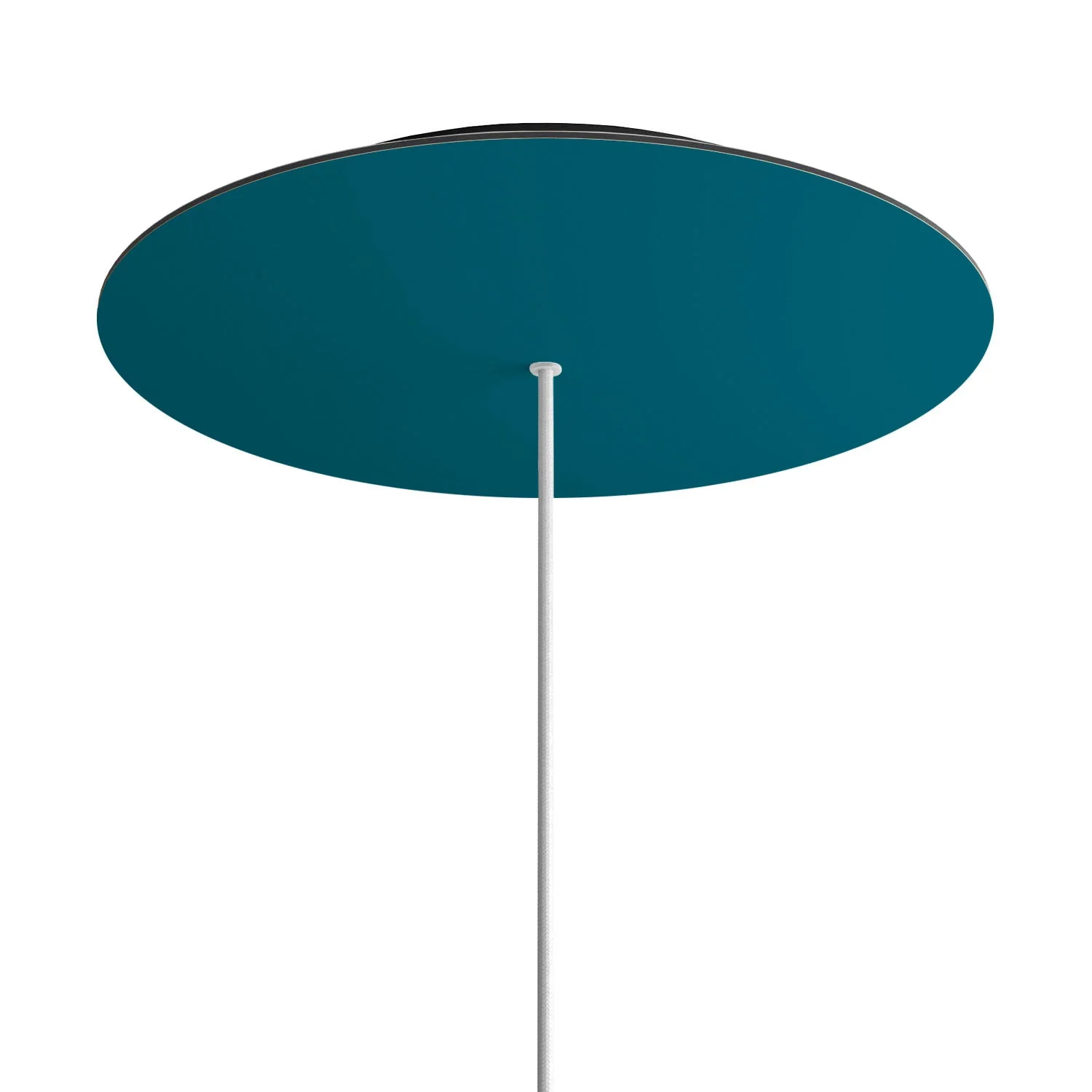 XXL Rose-One round ceiling rose, 400 mm diameter with 1 hole and 4 side holes - Petrol - Image 8