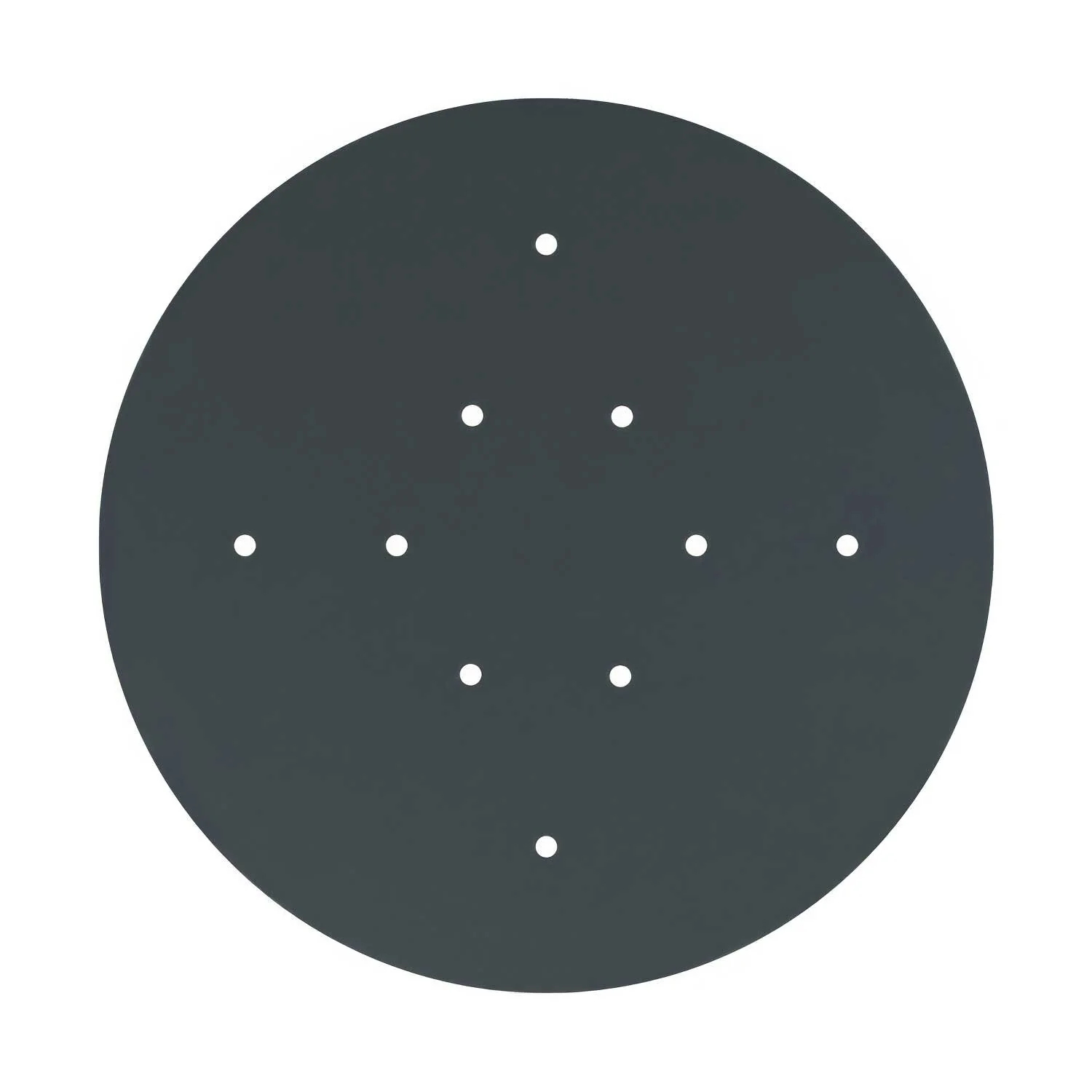XXL Rose-One round ceiling rose, diameter 400 mm with 10 holes and 4 side holes – Anthracite - Image 3
