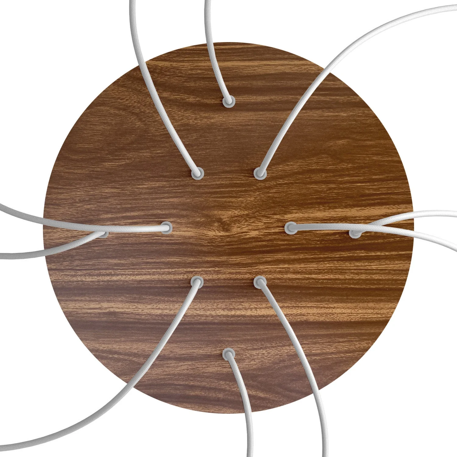 XXL Rose-One round ceiling rose, 400 mm diameter with 10 holes and 4 side holes - Wood - Image 2