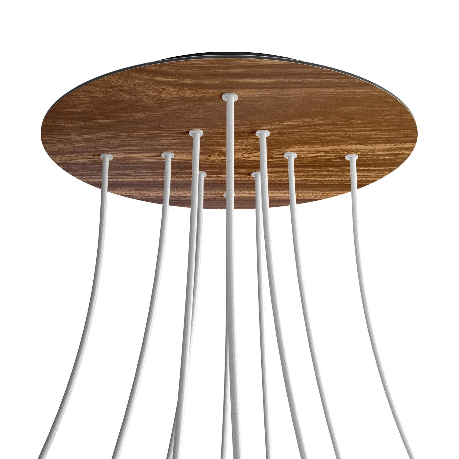 XXL Rose-One round ceiling rose, 400 mm diameter with 10 holes and 4 side holes - Wood - Image 8