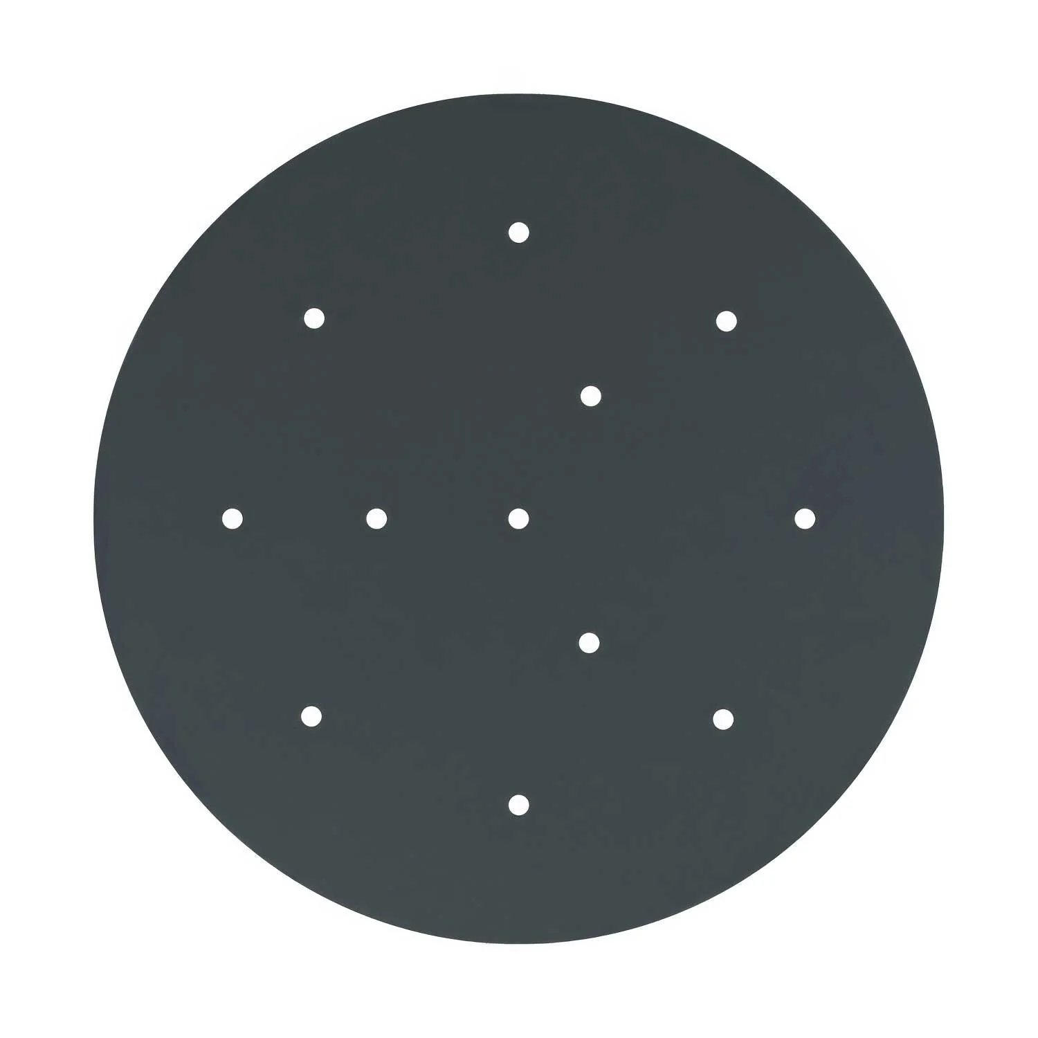 XXL Rose-One round ceiling rose, 400 mm diameter with 12 holes and 4 side holes - Anthracite - Image 3
