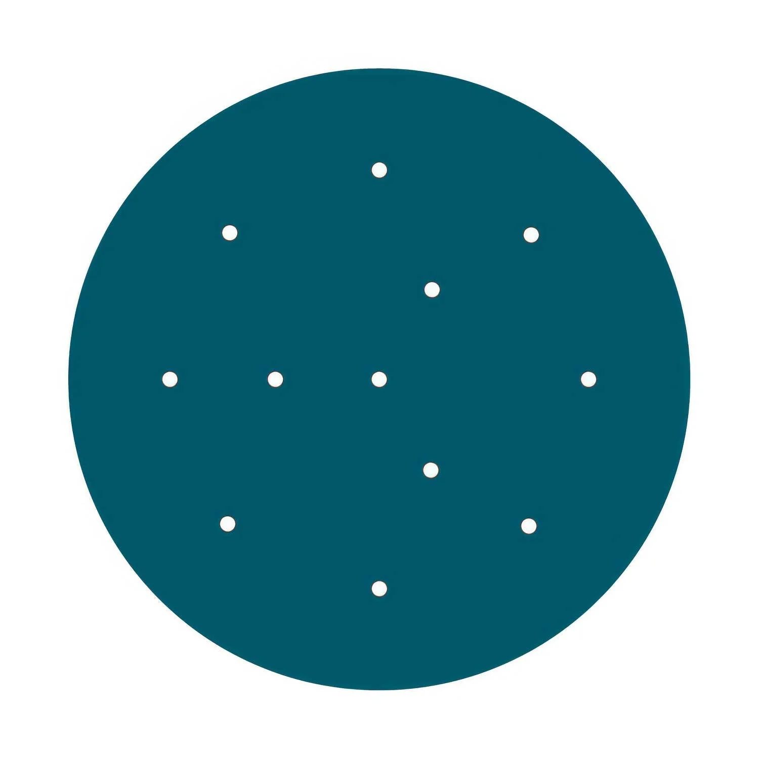 XXL Rose-One round ceiling rose, 400 mm diameter with 12 holes and 4 side holes - Petrol blue - Image 3