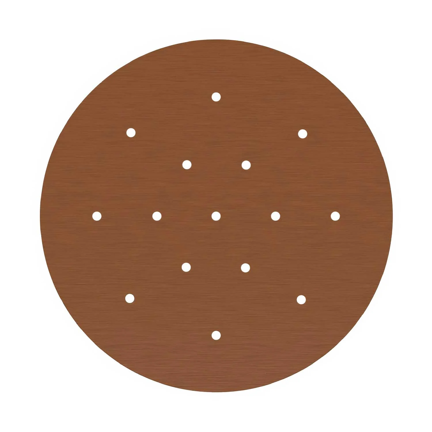XXL Rose-One round ceiling rose, diameter 400 mm with 15 holes and 4 side holes – Satin copper Dibond - Image 3