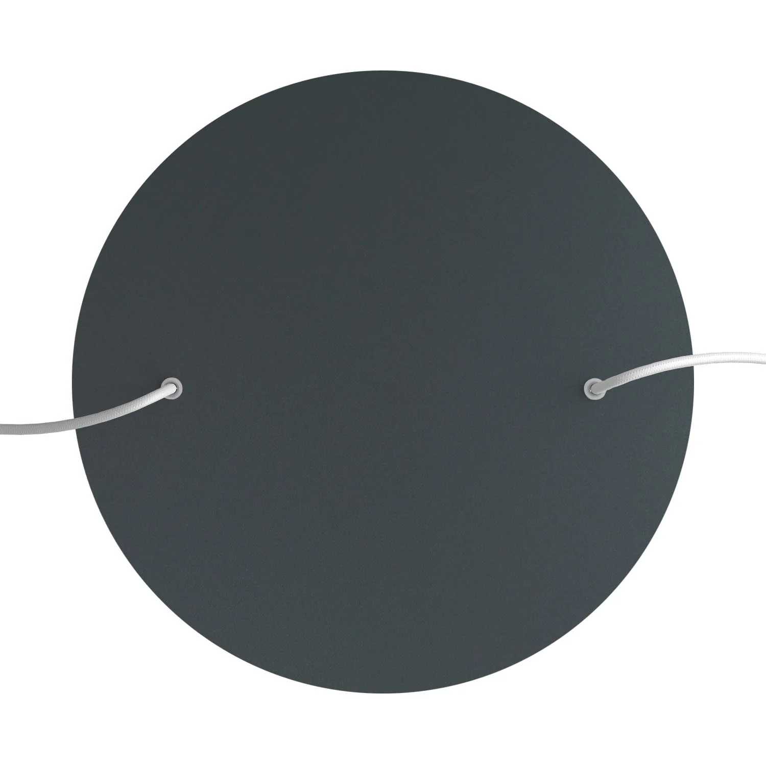 XXL Ceiling rose Rose-One round, diameter 400 mm with 2 holes and 4 side holes - Anthracite - Image 2