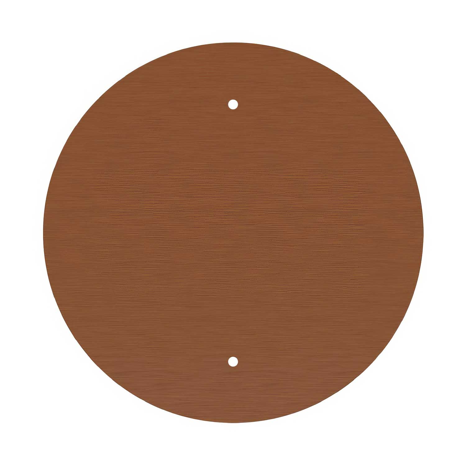 XXL Rose-One round ceiling rose, 400 mm diameter with 2 holes and 4 side holes - Satin copper Dibond - Image 3