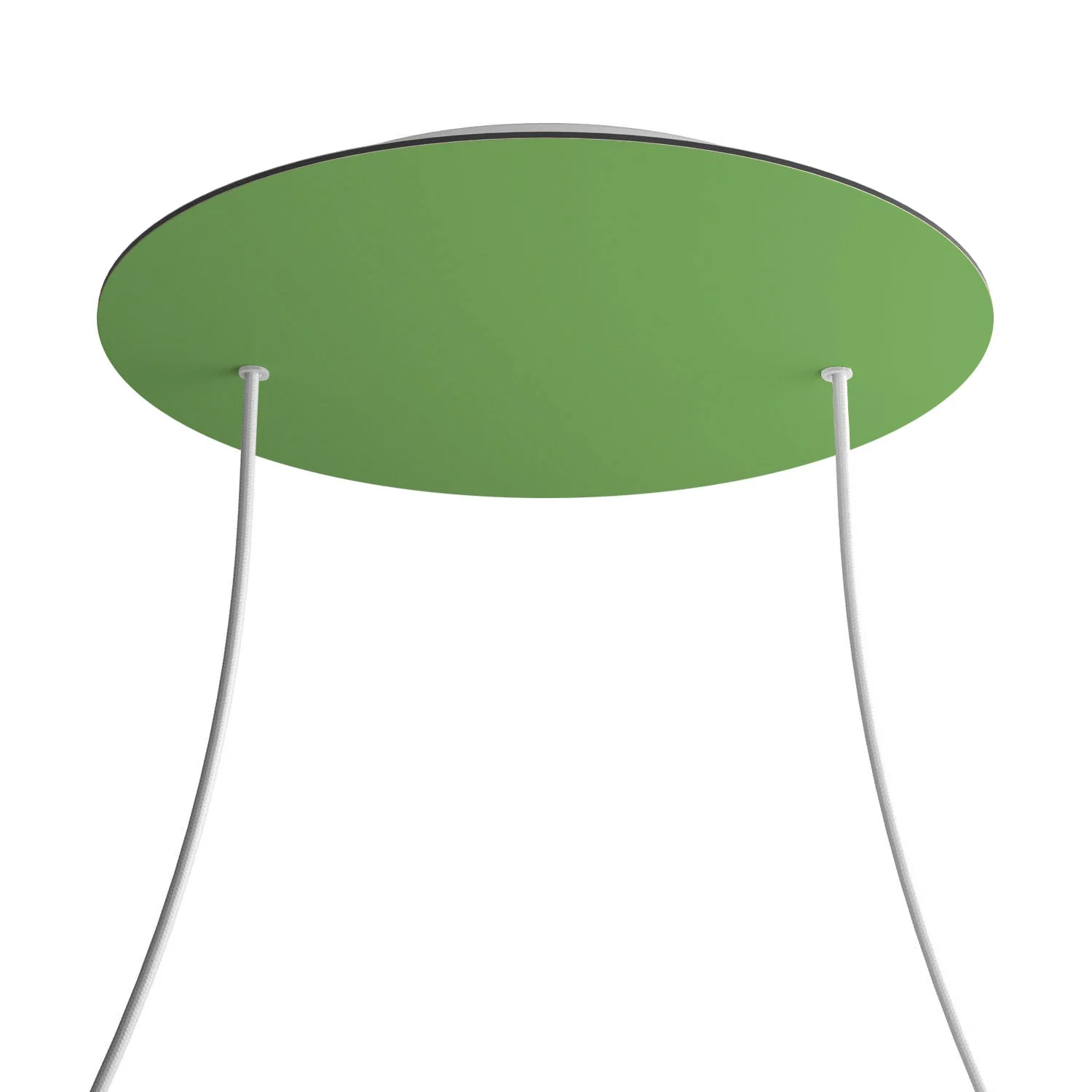 XXL Rose-One round ceiling rose, diameter 400 mm with 2 holes and 4 side holes - Meadow green