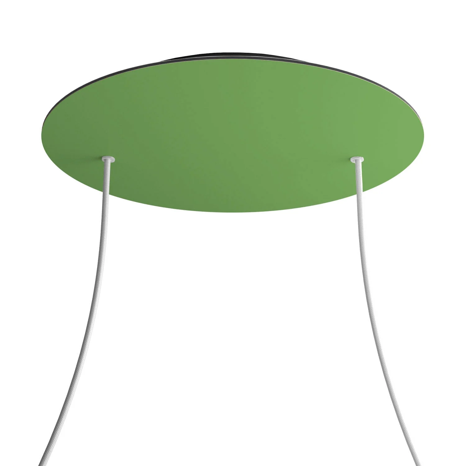 XXL Rose-One round ceiling rose, diameter 400 mm with 2 holes and 4 side holes - Meadow green - Image 8