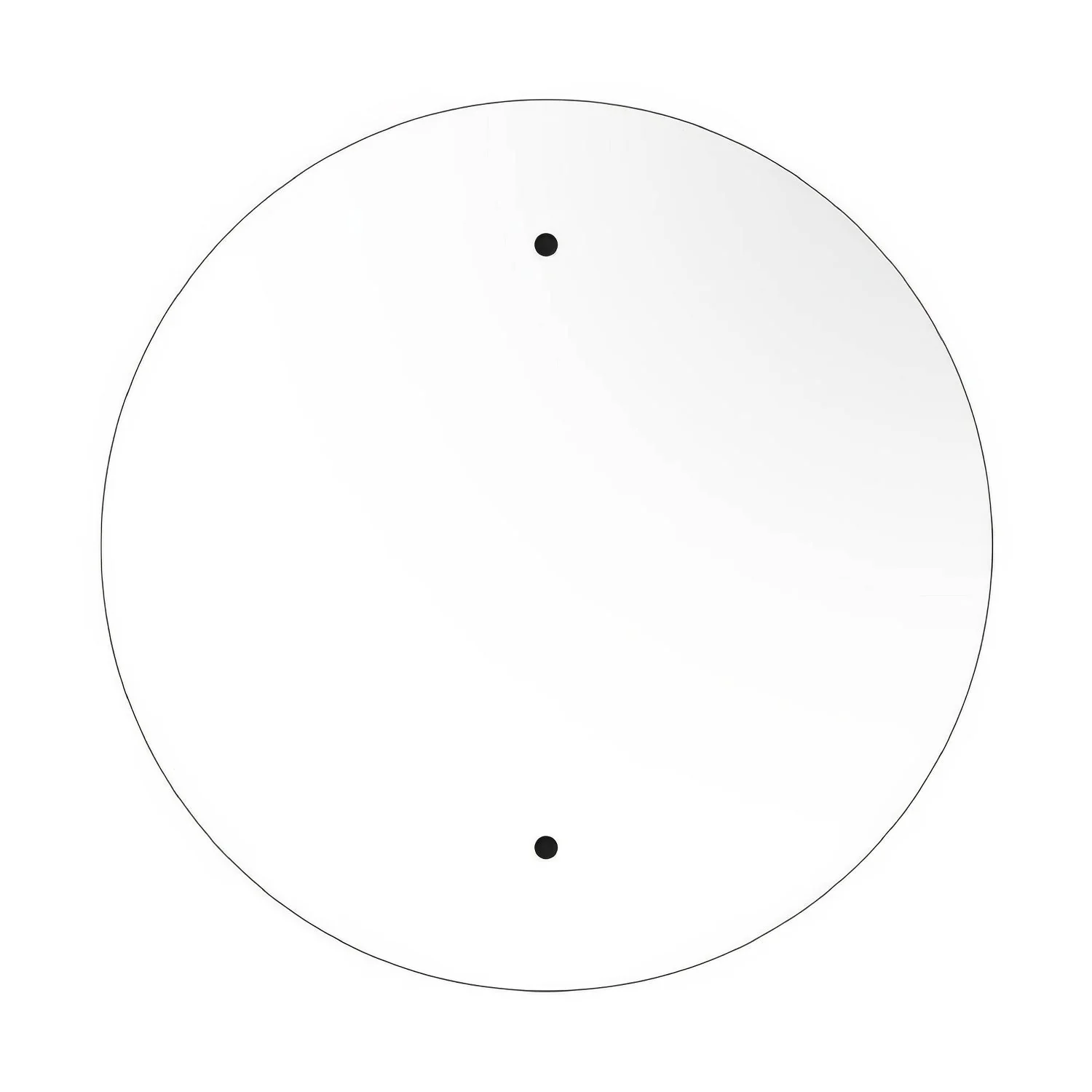 XXL round Rose-One ceiling rose, diameter 400 mm with 2 holes and 4 side holes - Matt white - Image 3