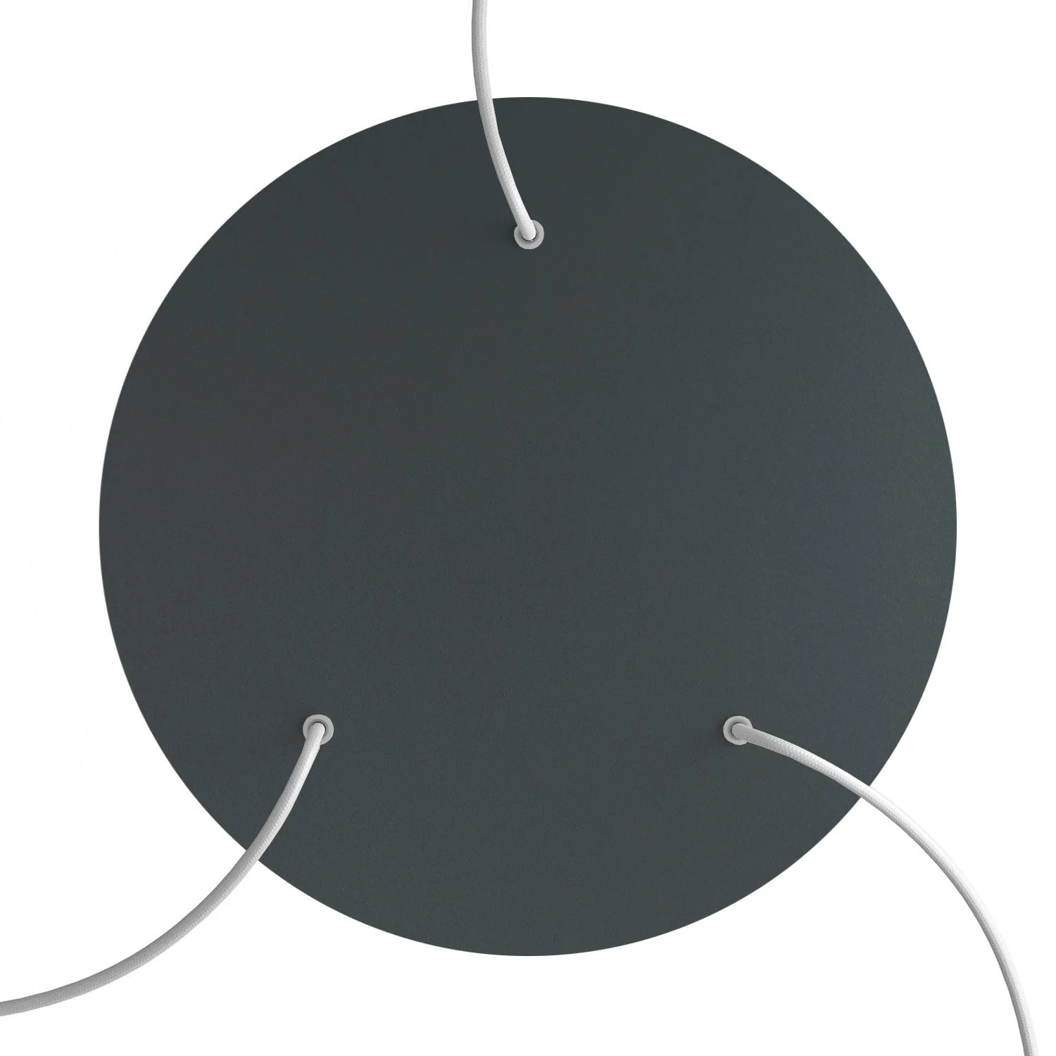 XXL Rose-One round Ceiling rose, diameter 400 mm with 3 holes and 4 side holes - Anthracite - Image 2