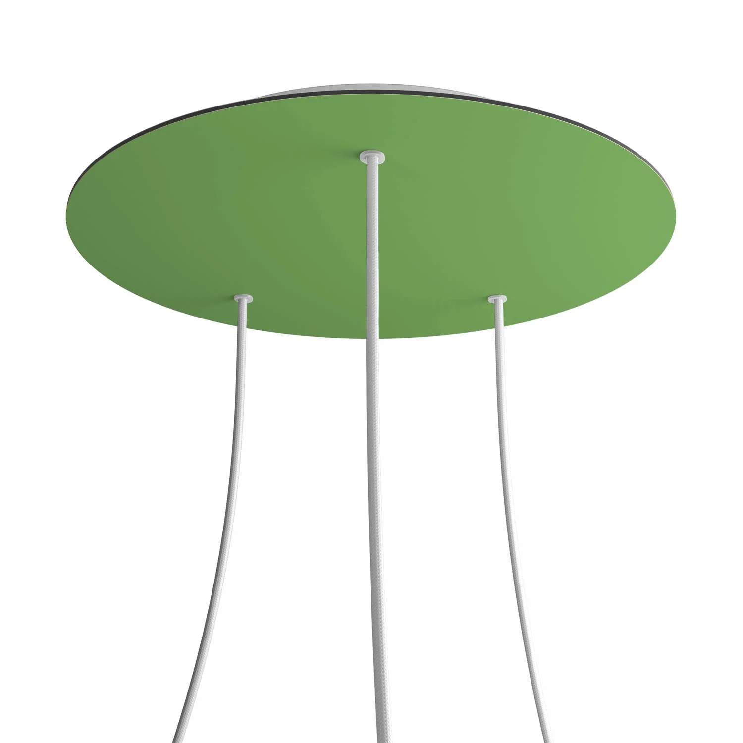 XXL Rose-One round ceiling rose, diameter 400 mm with 3 holes and 4 side holes - Meadow green