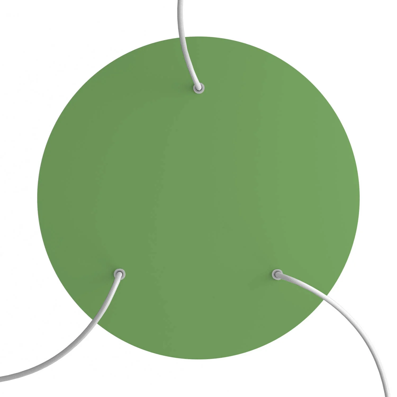 XXL Rose-One round ceiling rose, diameter 400 mm with 3 holes and 4 side holes - Meadow green - Image 2