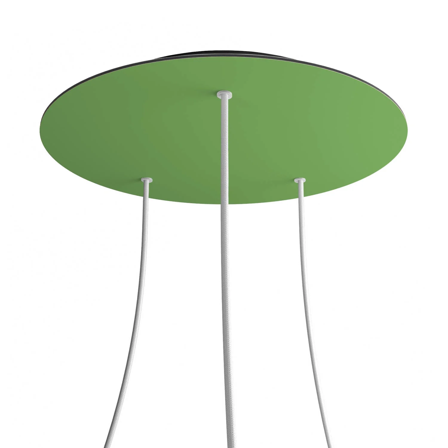XXL Rose-One round ceiling rose, diameter 400 mm with 3 holes and 4 side holes - Meadow green - Image 8
