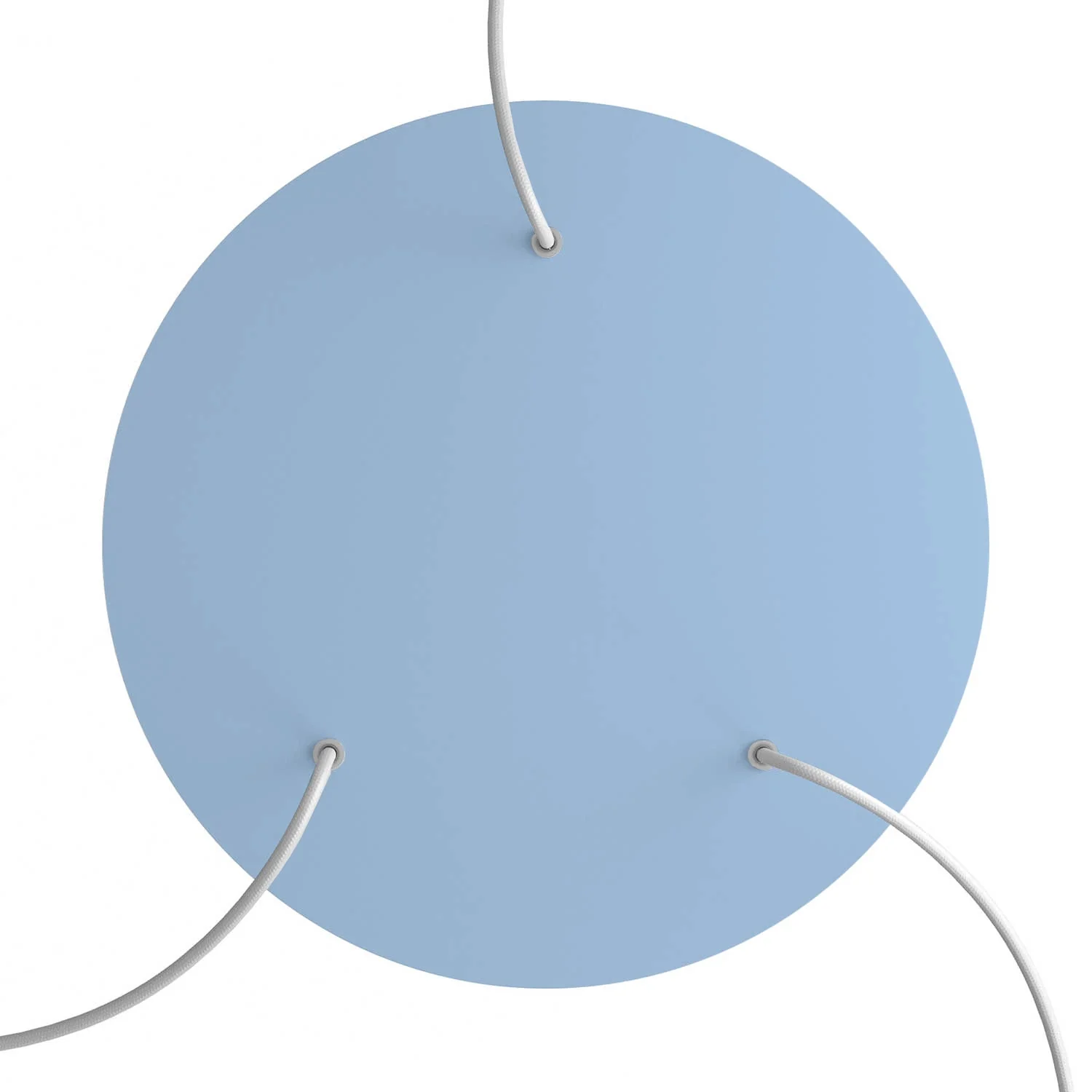 XXL Rose-One round ceiling rose, 400 mm diameter with 3 holes and 4 side holes – Powder Blue - Image 2