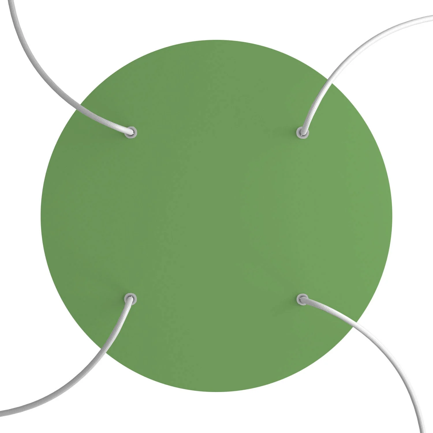XXL Rose-One round ceiling rose, diameter 400 mm with 4 holes and 4 side holes - Meadow green - Image 2