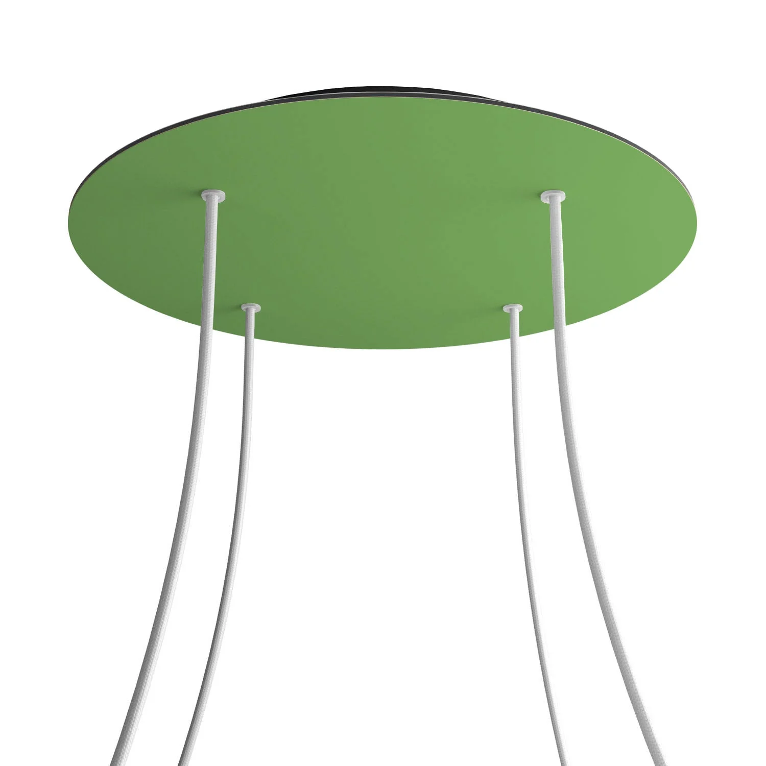 XXL Rose-One round ceiling rose, diameter 400 mm with 4 holes and 4 side holes - Meadow green - Image 8