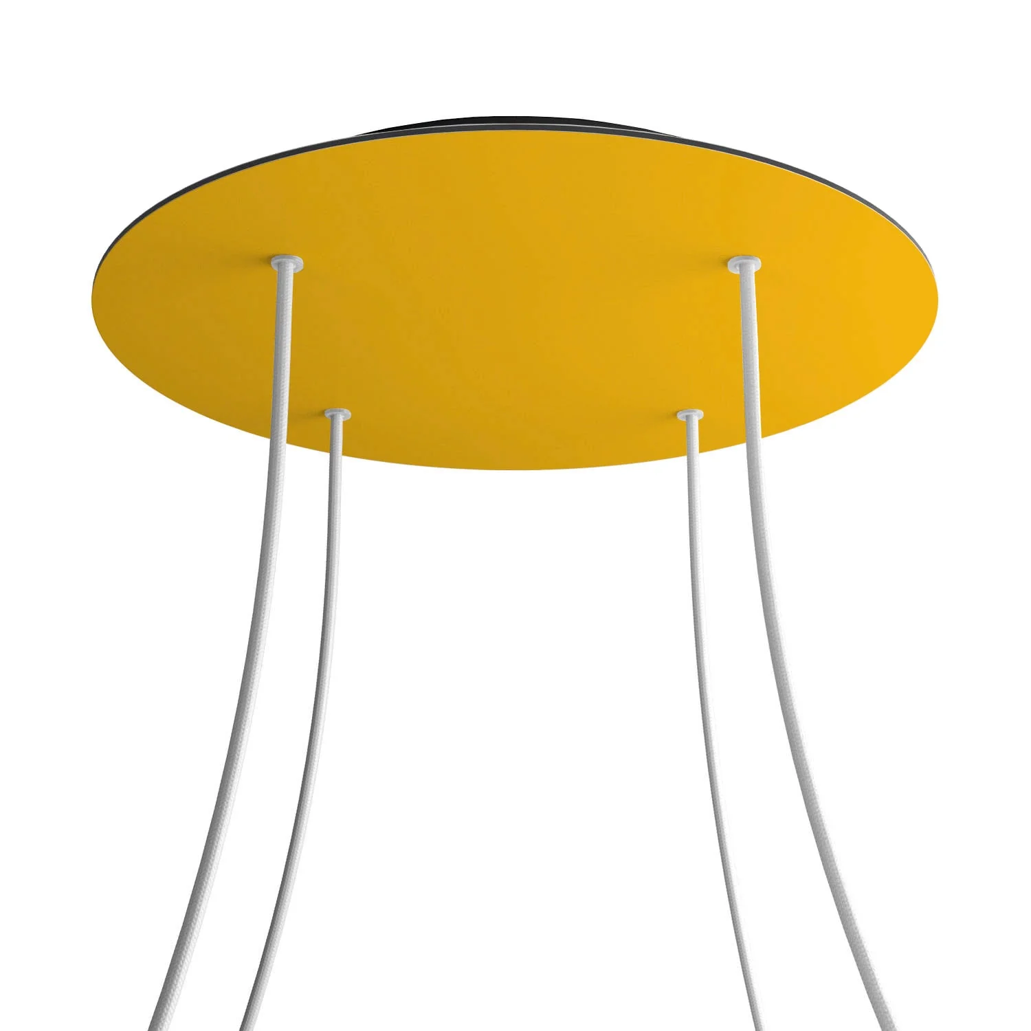 XXL Rose-One round Ceiling rose, diameter 400 mm with 4 holes and 4 side holes - Mustard - Image 8