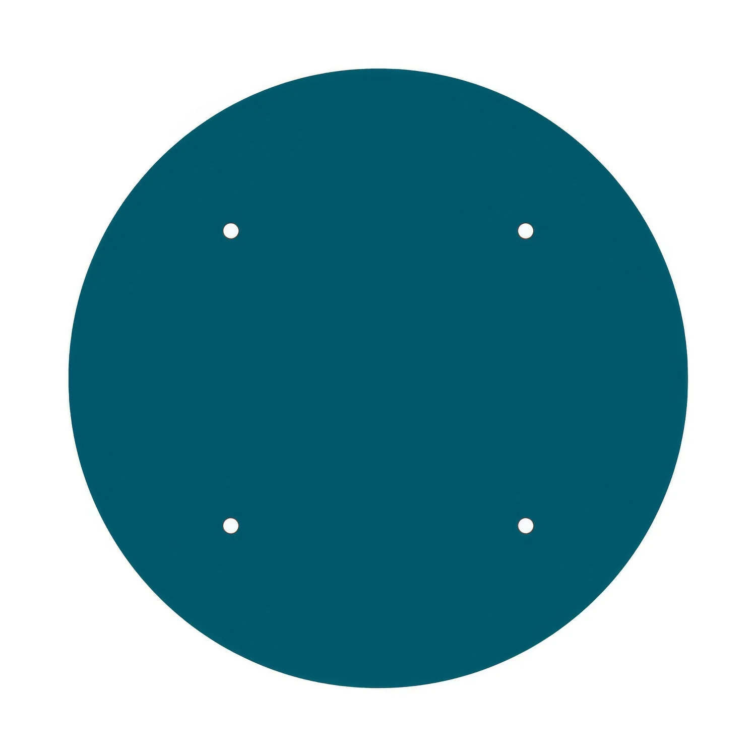 Ceiling rose XXL Rose-One round, diameter 400 mm with 4 holes and 4 side holes - Petrol Blue - Image 3
