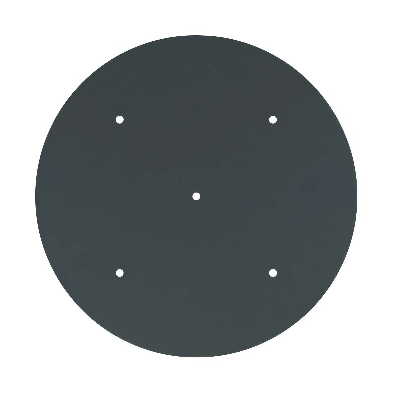 Ceiling rose XXL Rose-One round, 400 mm diameter with 5 holes and 4 side holes - Anthracite - Image 3