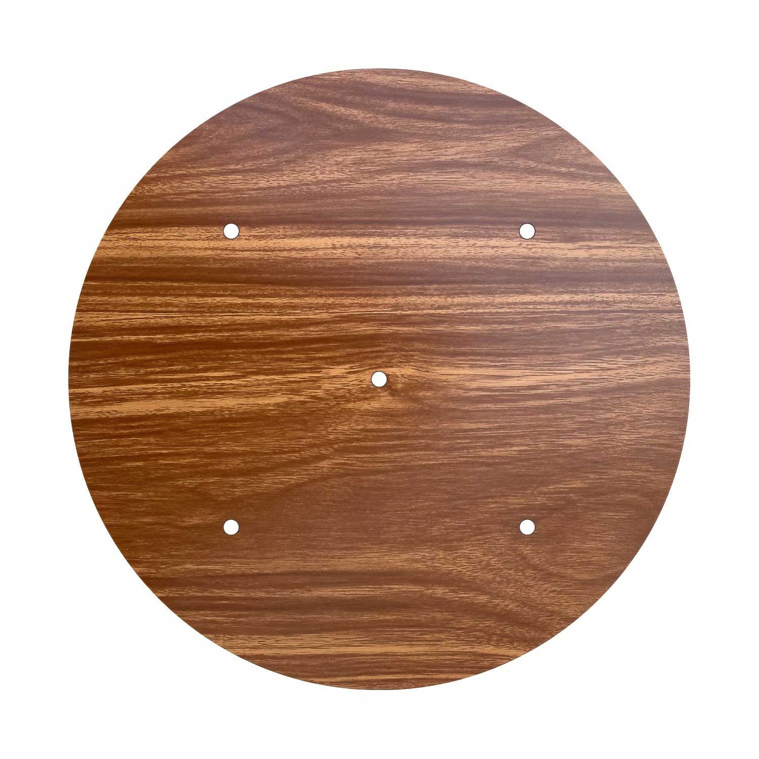 XXL Rose-One round ceiling rose, 400 mm diameter with 5 holes and 4 side holes - Wood - Image 3