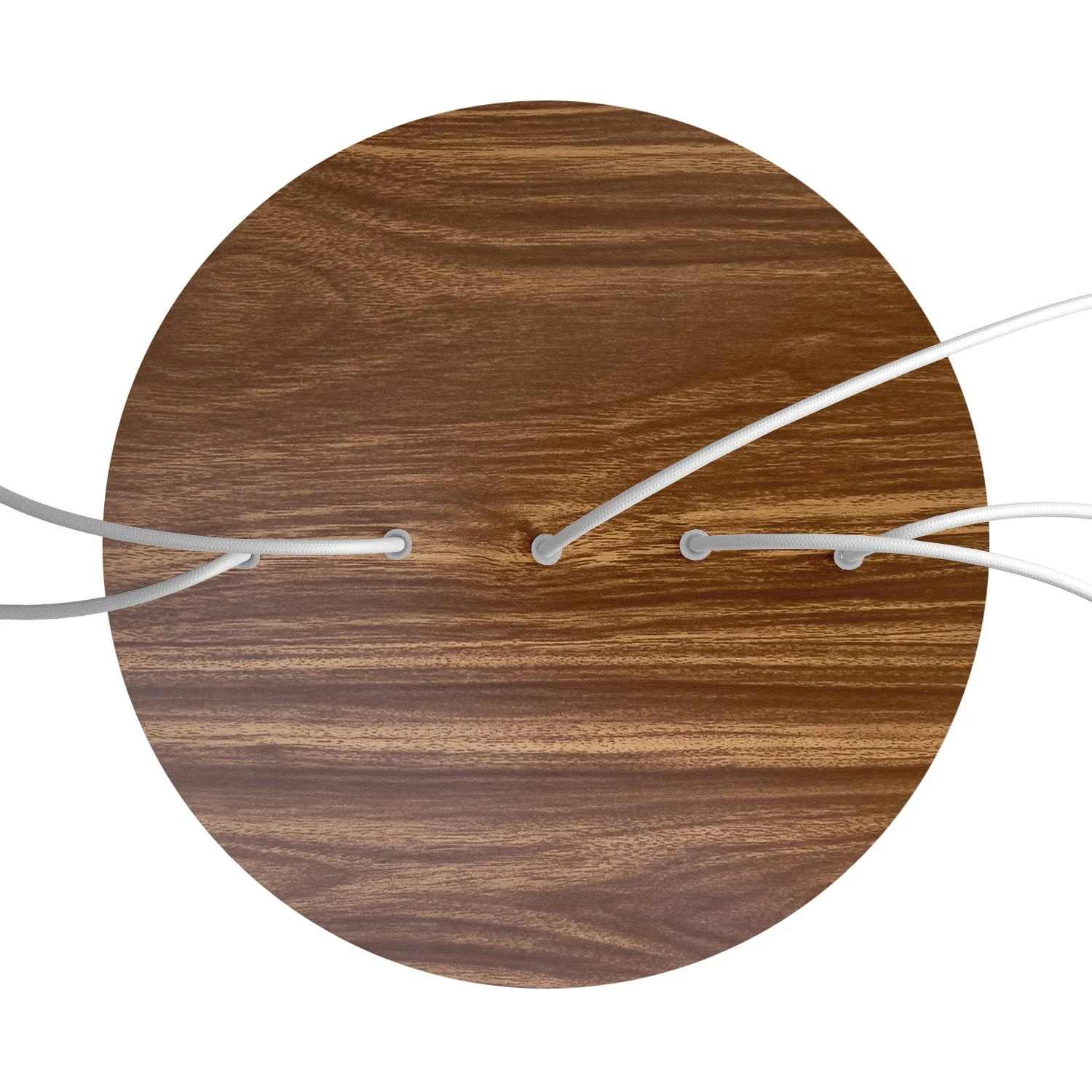 XXL Rose-One round ceiling rose, diameter 400 mm with 5 inline holes and 4 side holes - Wood - Image 2