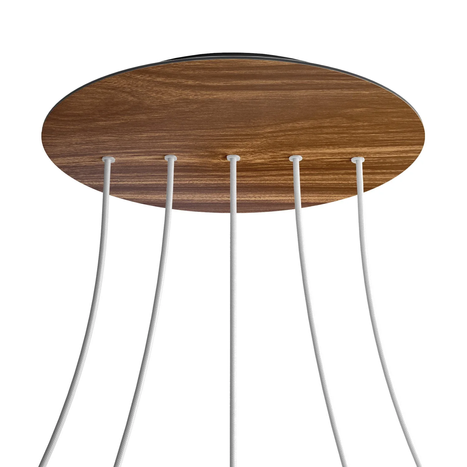 XXL Rose-One round ceiling rose, diameter 400 mm with 5 inline holes and 4 side holes - Wood - Image 8