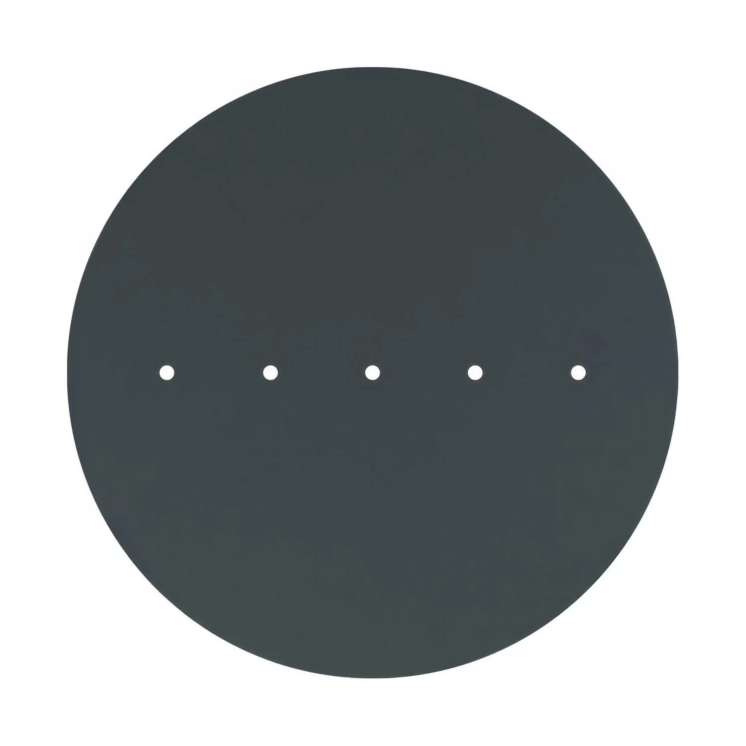 XXL Rose-One round ceiling rose, 400 mm diameter with 5 inline holes and 4 side holes - Anthracite - Image 3