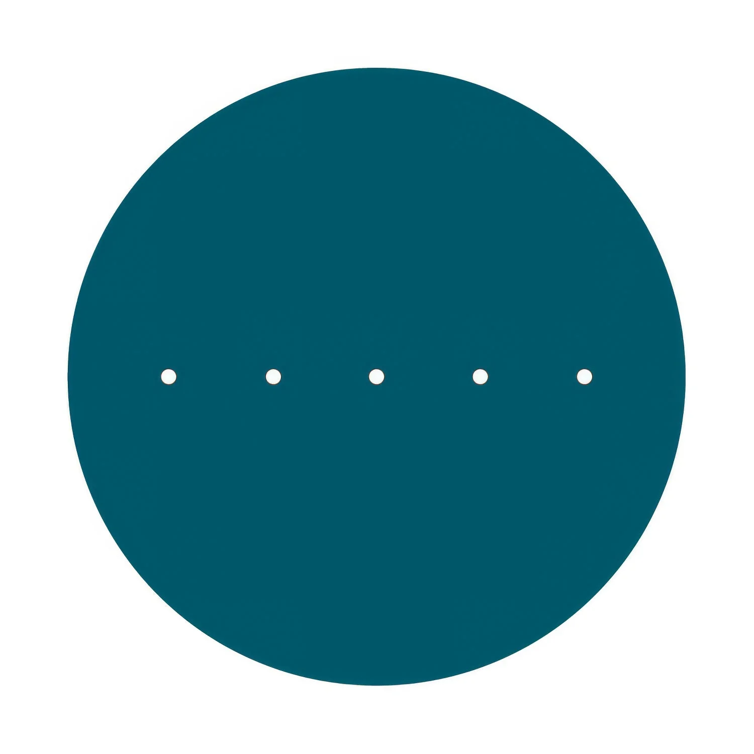 XXL Ceiling rose Rose-One round, 400 mm diameter with 5 inline holes and 4 side holes - Petrol Blue - Image 3