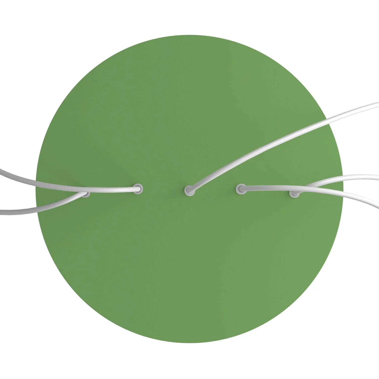 XXL Rose-One round ceiling rose, 400 mm diameter with 5 inline holes and 4 side holes - Meadow green - Image 2
