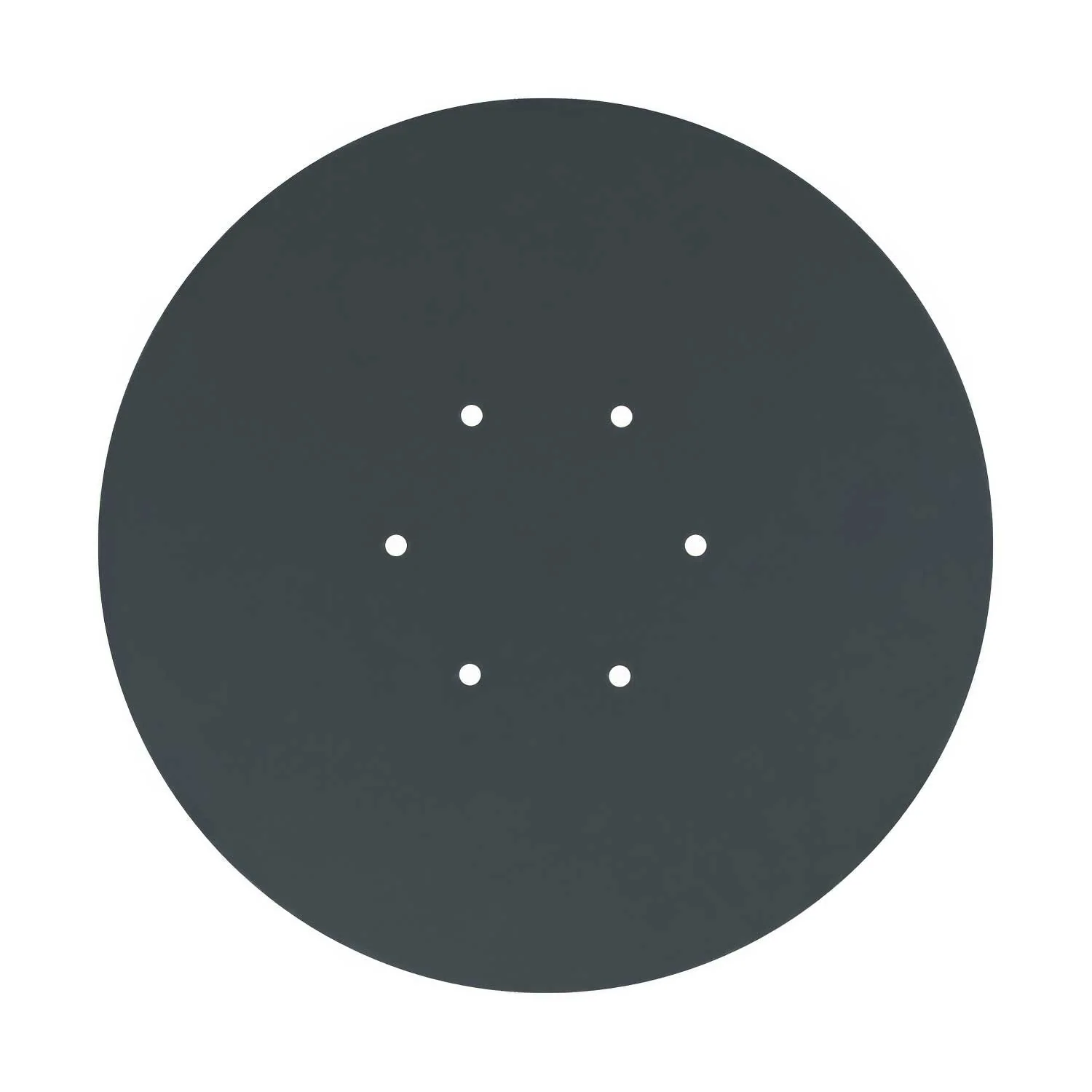 XXL Rose-One round ceiling rose, 400 mm diameter with 6 holes and 4 side holes - Anthracite - Image 3
