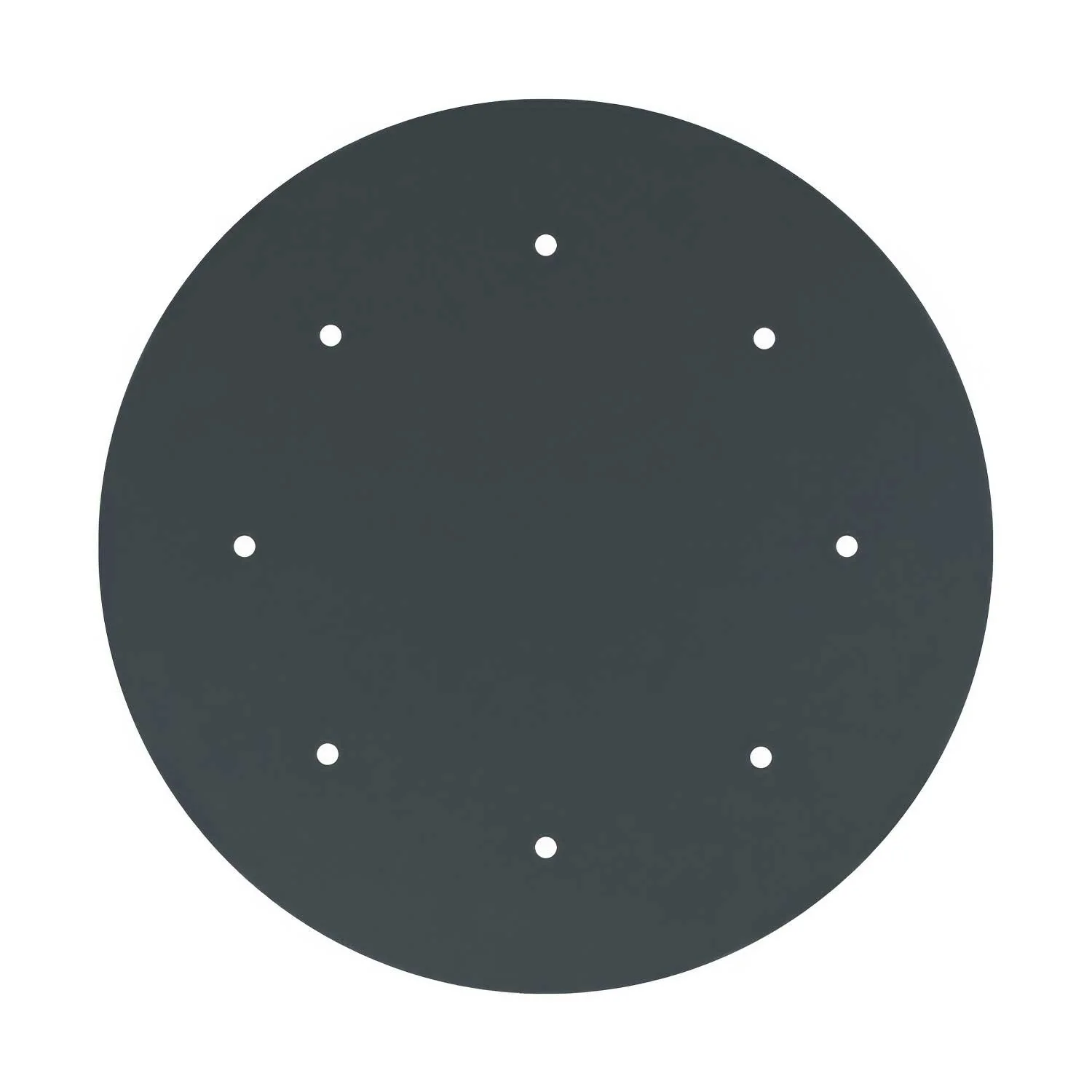Ceiling rose XXL Rose-One round, diameter 400 mm with 8 holes and 4 side holes - Anthracite - Image 3