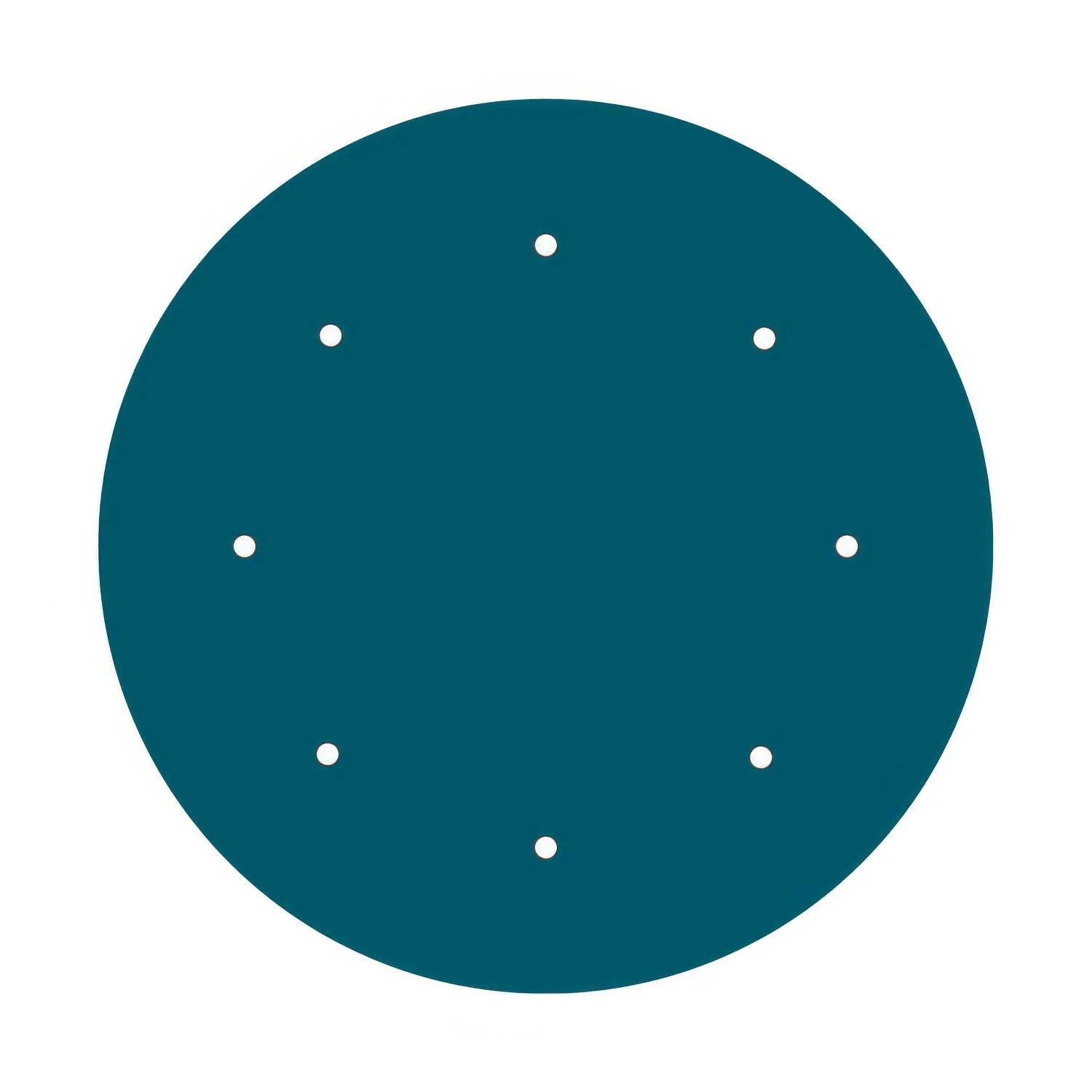XXL Rose-One round ceiling rose, diameter 400 mm with 8 holes and 4 side holes - Petrol Blue - Image 3