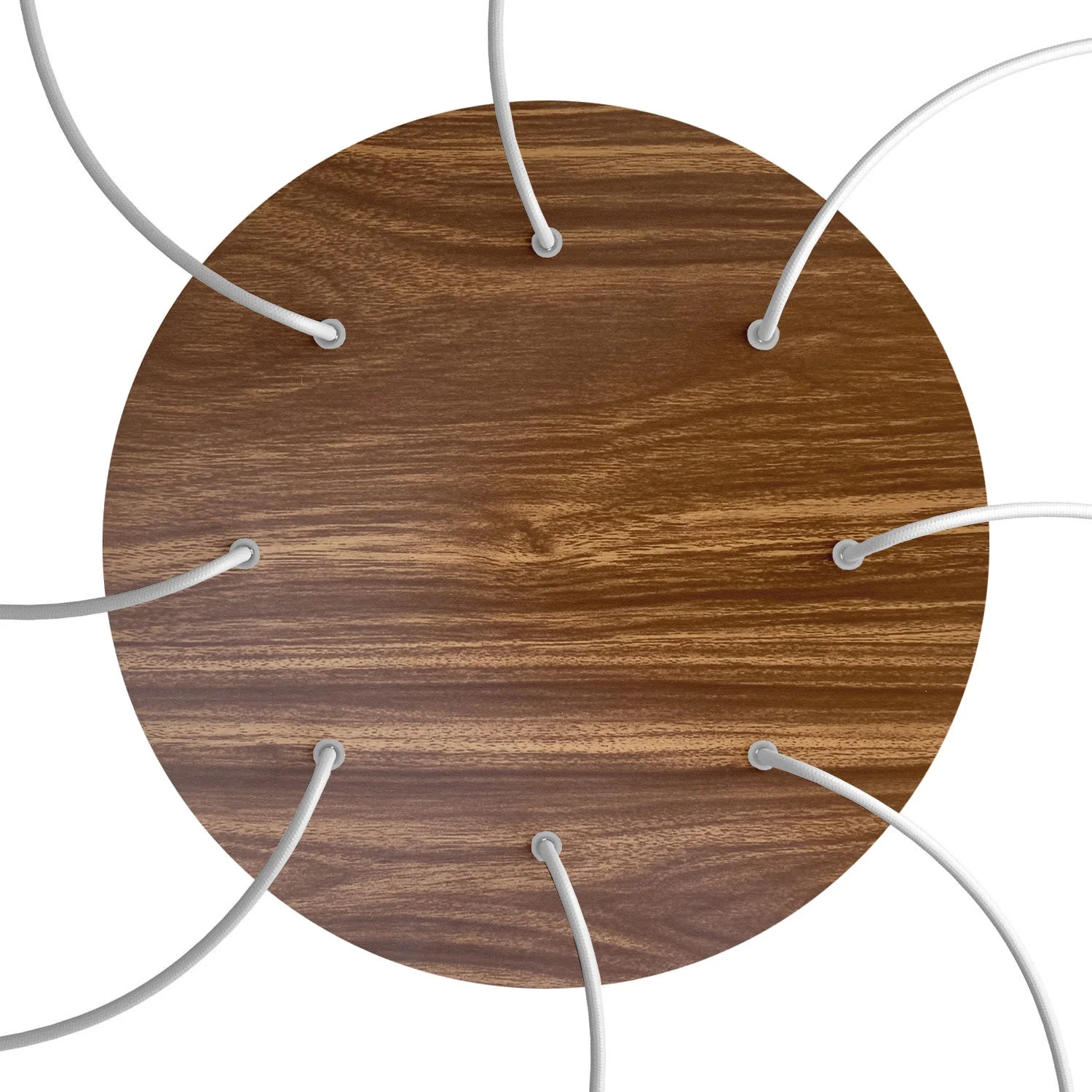 XXL Rose-One round ceiling rose, diameter 400 mm with 8 holes and 4 side holes – Wood - Image 2